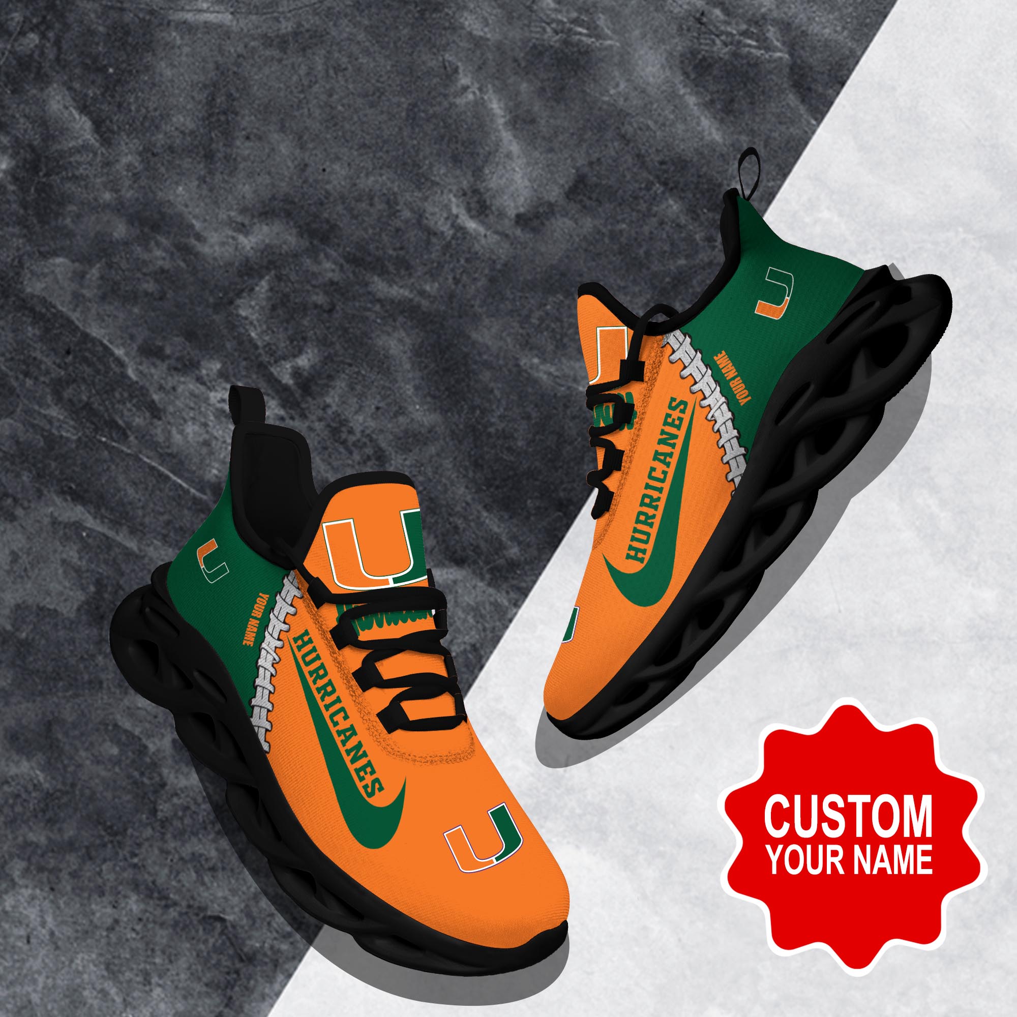 Miami Hurricanes Clunky shoes Custom 58828