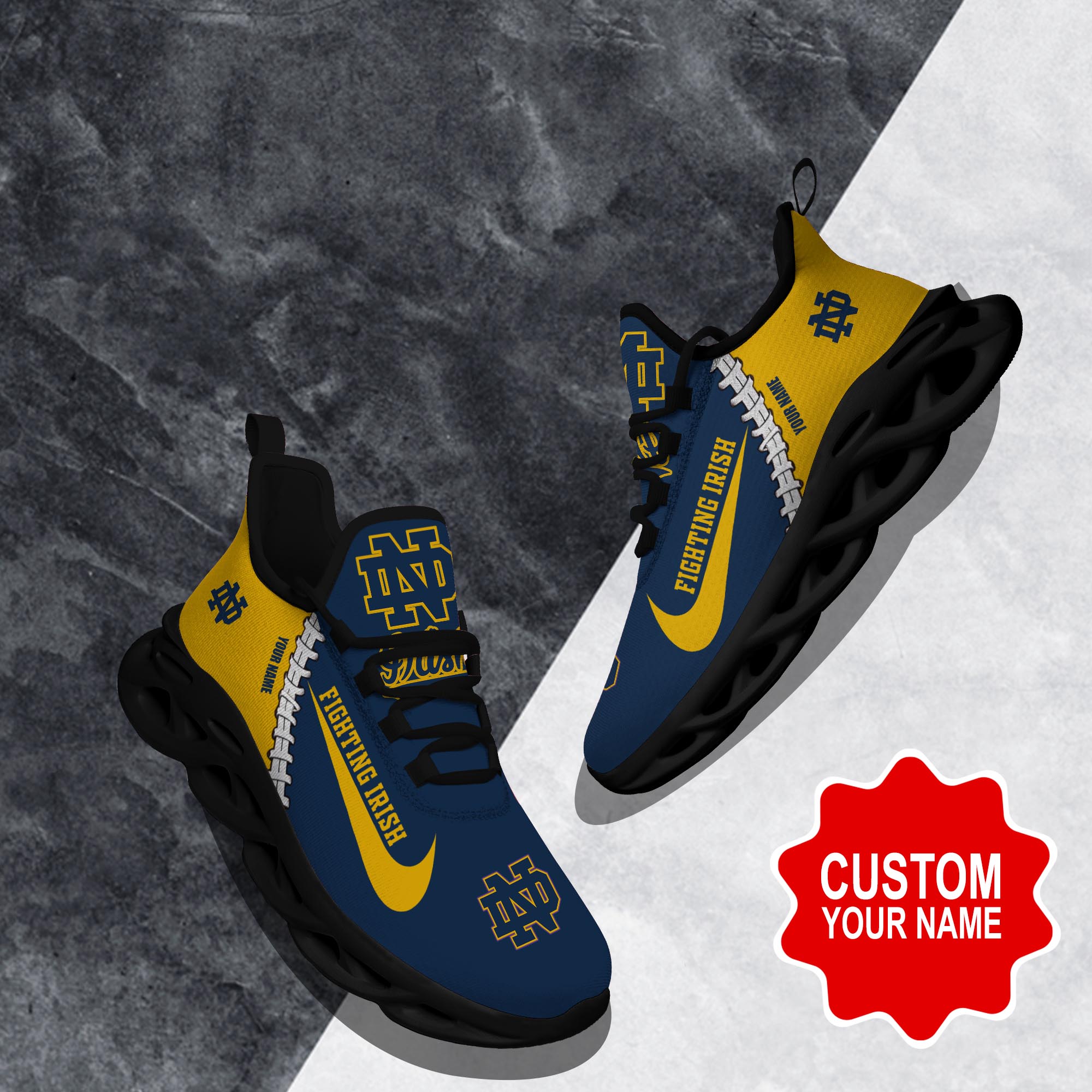 Notre Dame Fighting Irish Clunky shoes Custom 58828