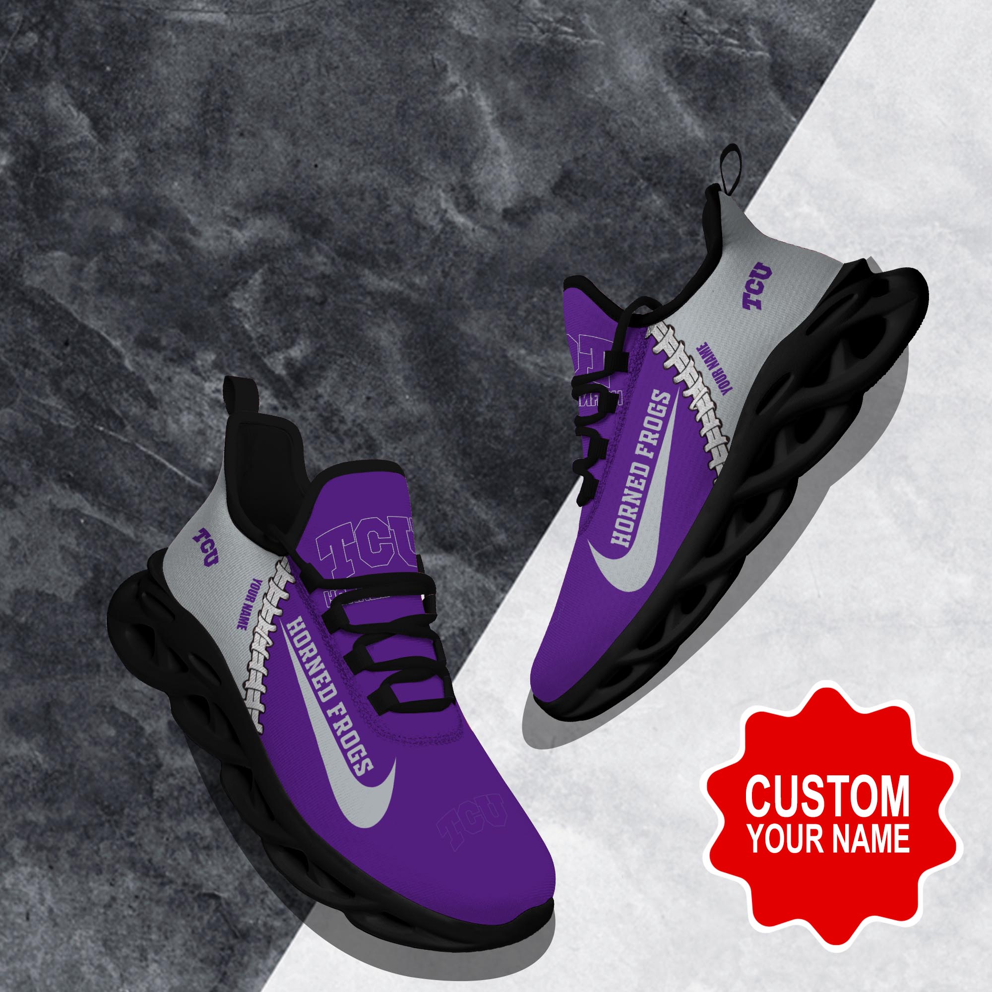 TCU Horned Frogs Clunky shoes Custom 58828