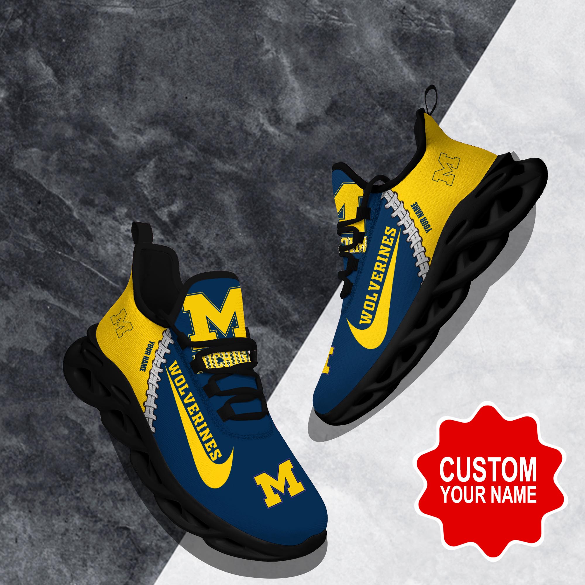 Michigan Wolverines Clunky shoes Custom 58828