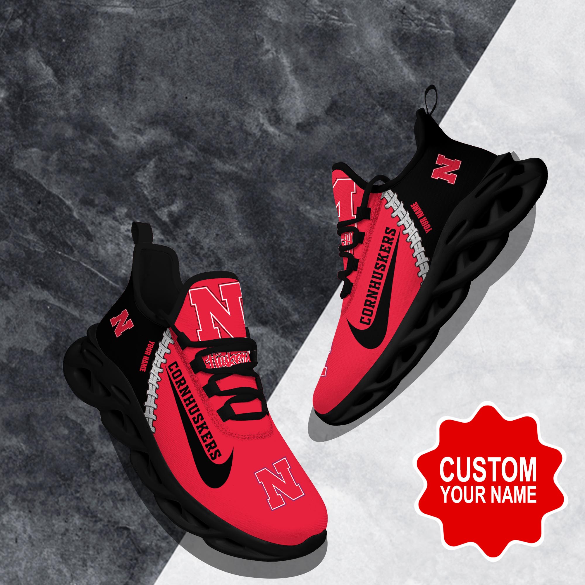 Nebraska Cornhuskers Clunky shoes Custom 58828