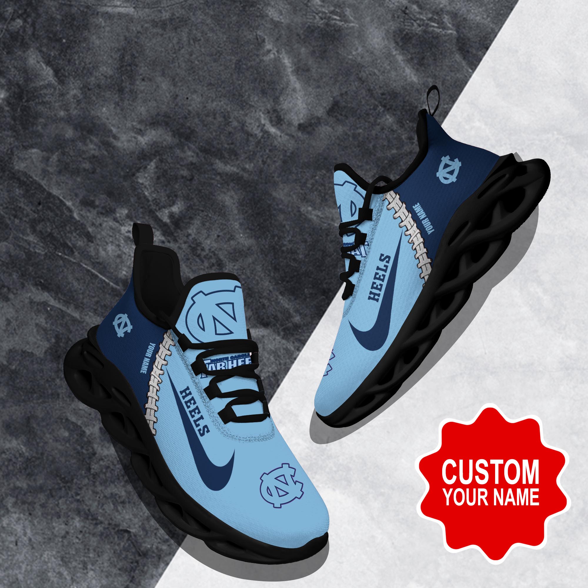 North Carolina Tar Heels Clunky shoes Custom 58828