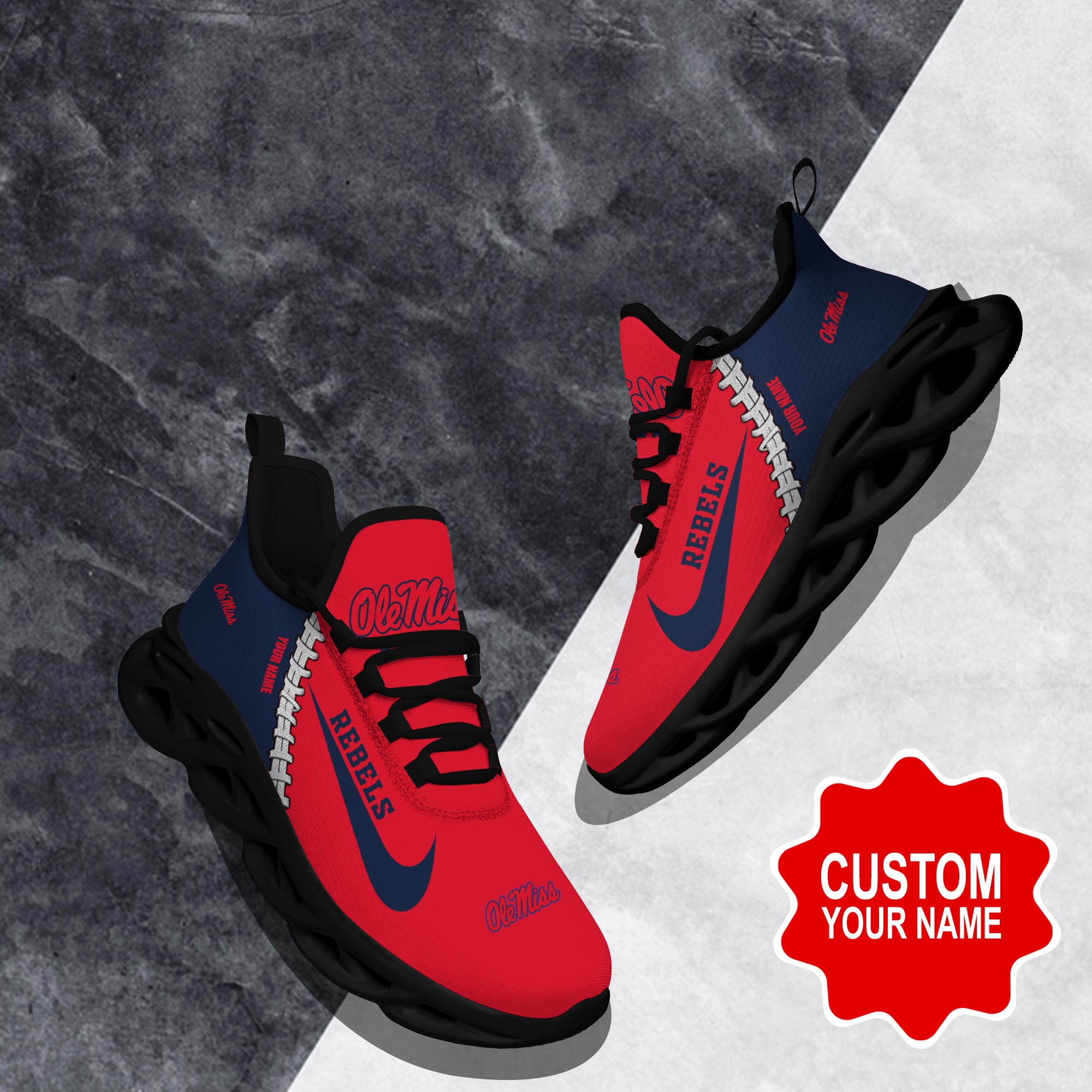 Ole Miss Rebels Clunky shoes Custom 58828