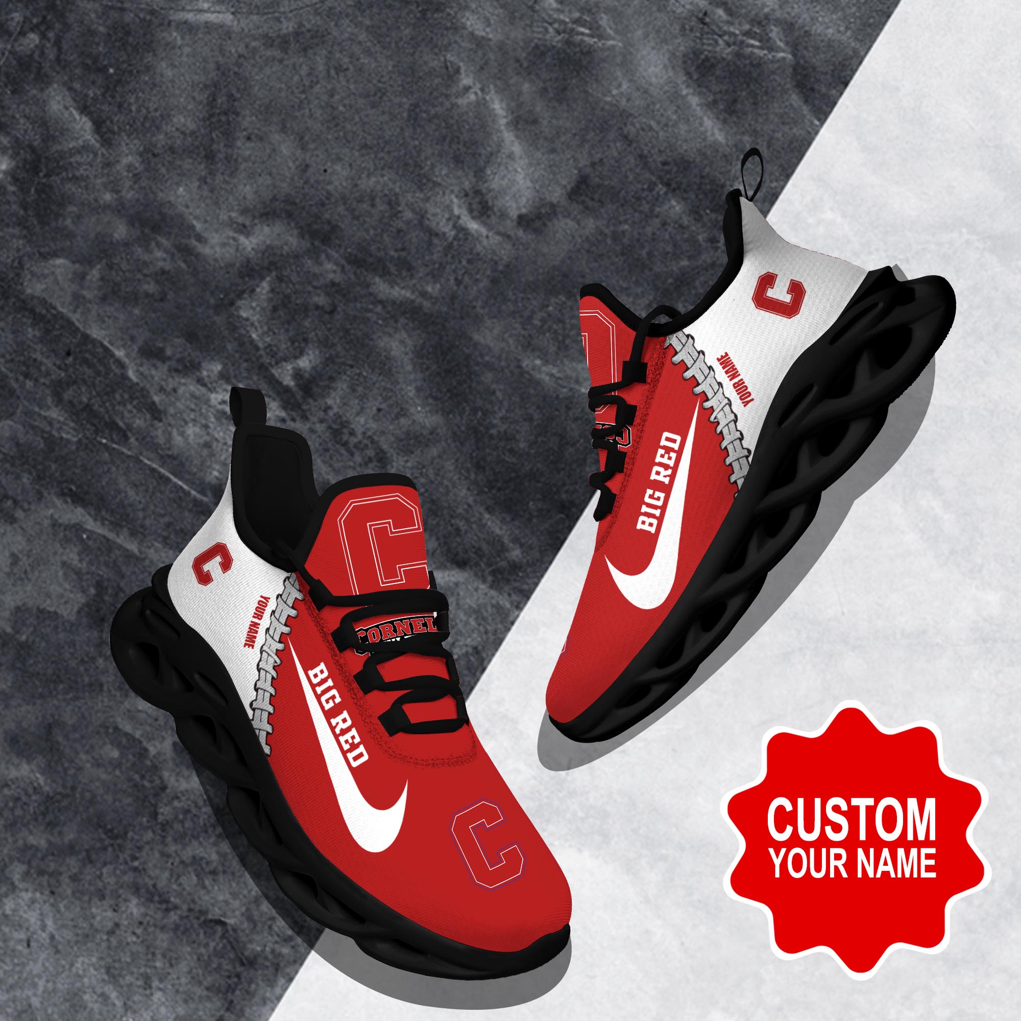 Cornell Big Red Clunky shoes Custom 58828