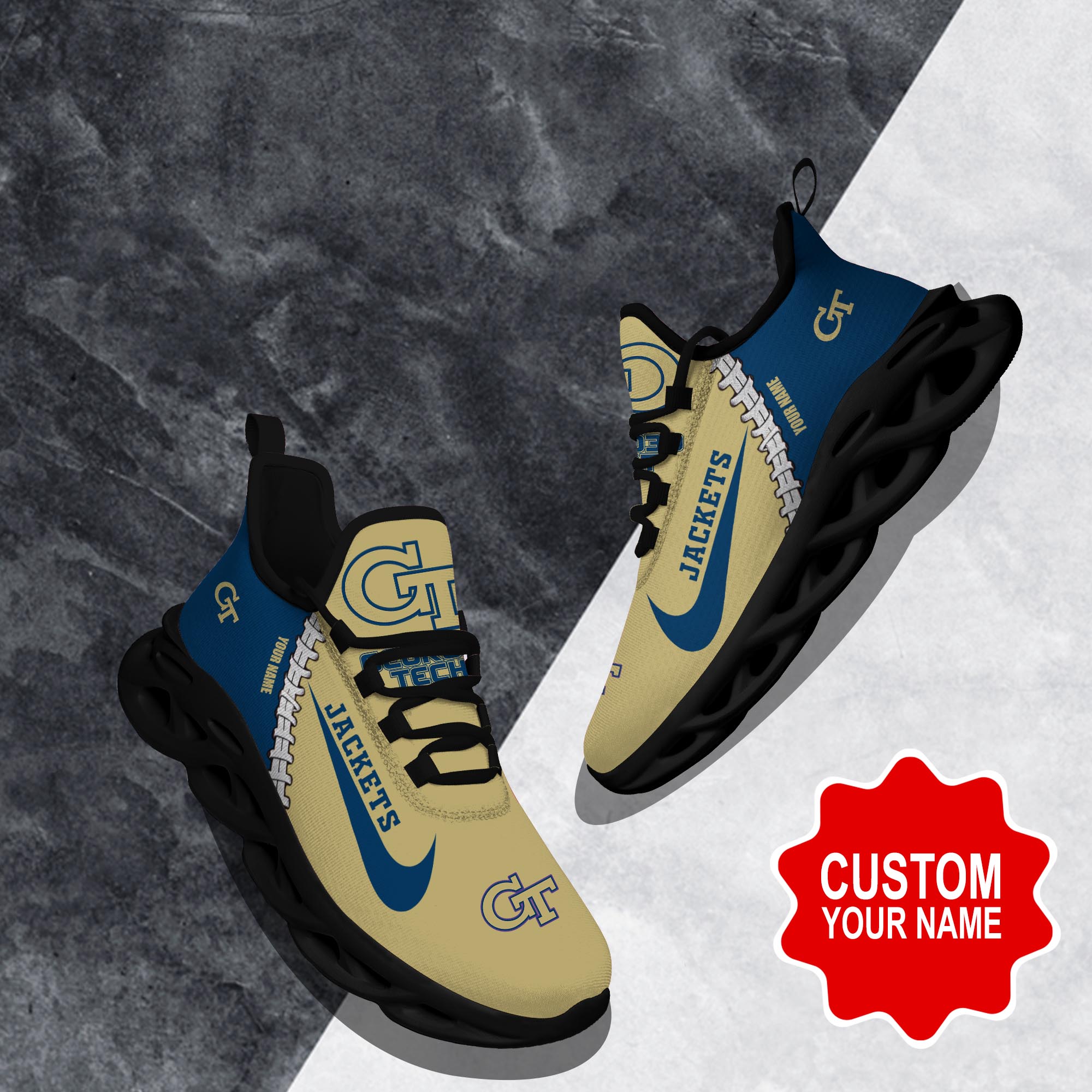 Georgia Tech Yellow Jackets Clunky shoes Custom 58828