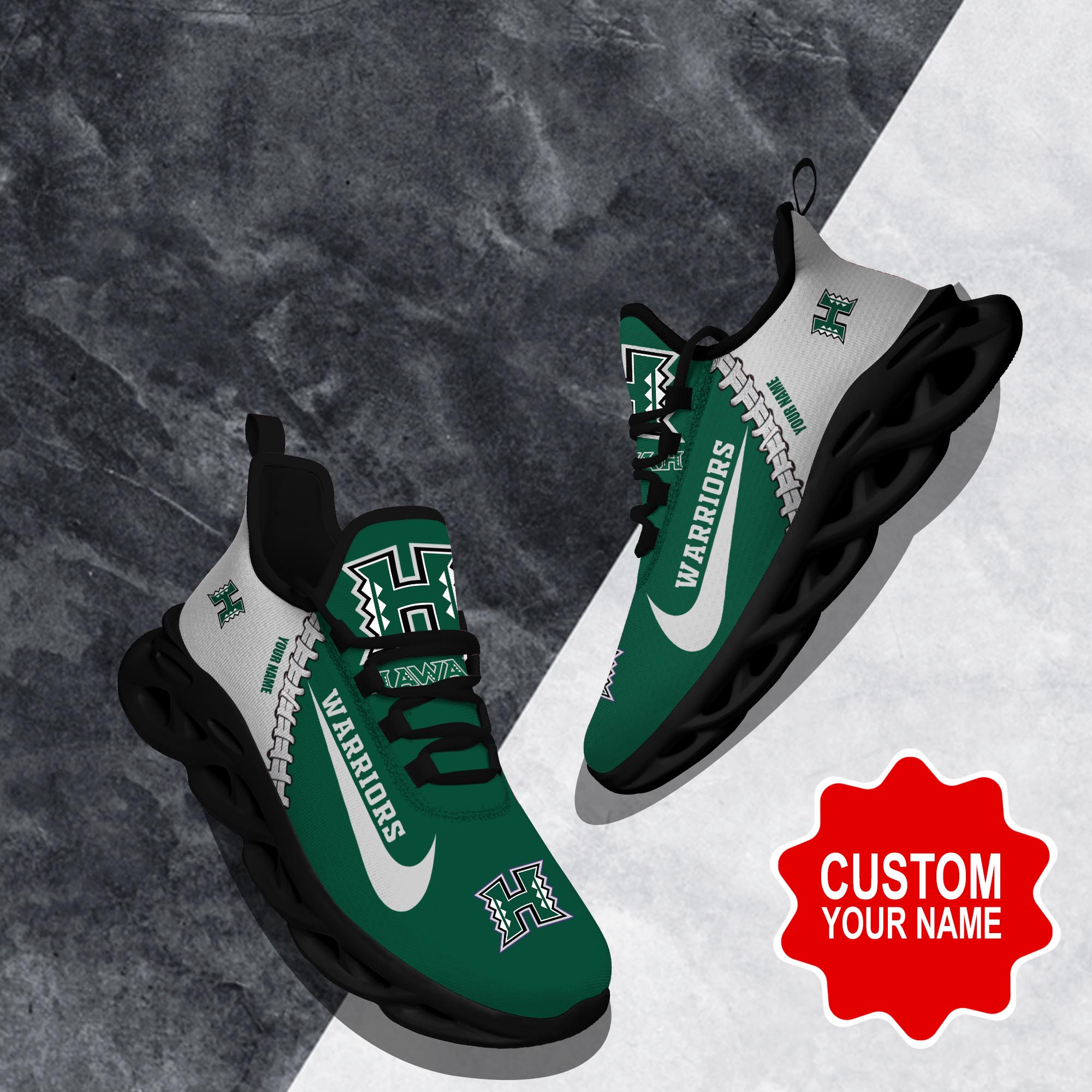 Hawaii Rainbow Warriors Clunky shoes Custom 58828