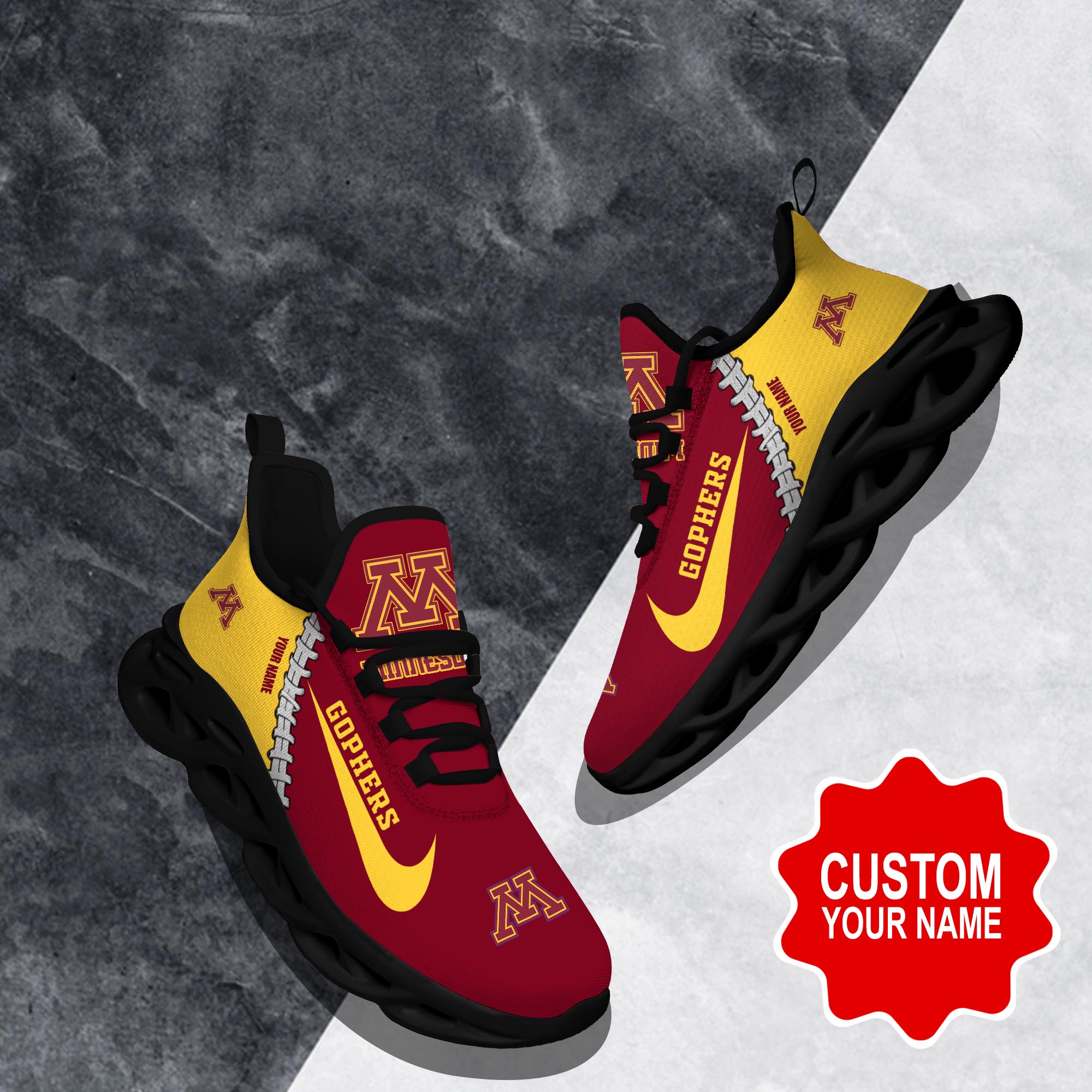 Minnesota Golden Gophers Clunky shoes Custom 58828