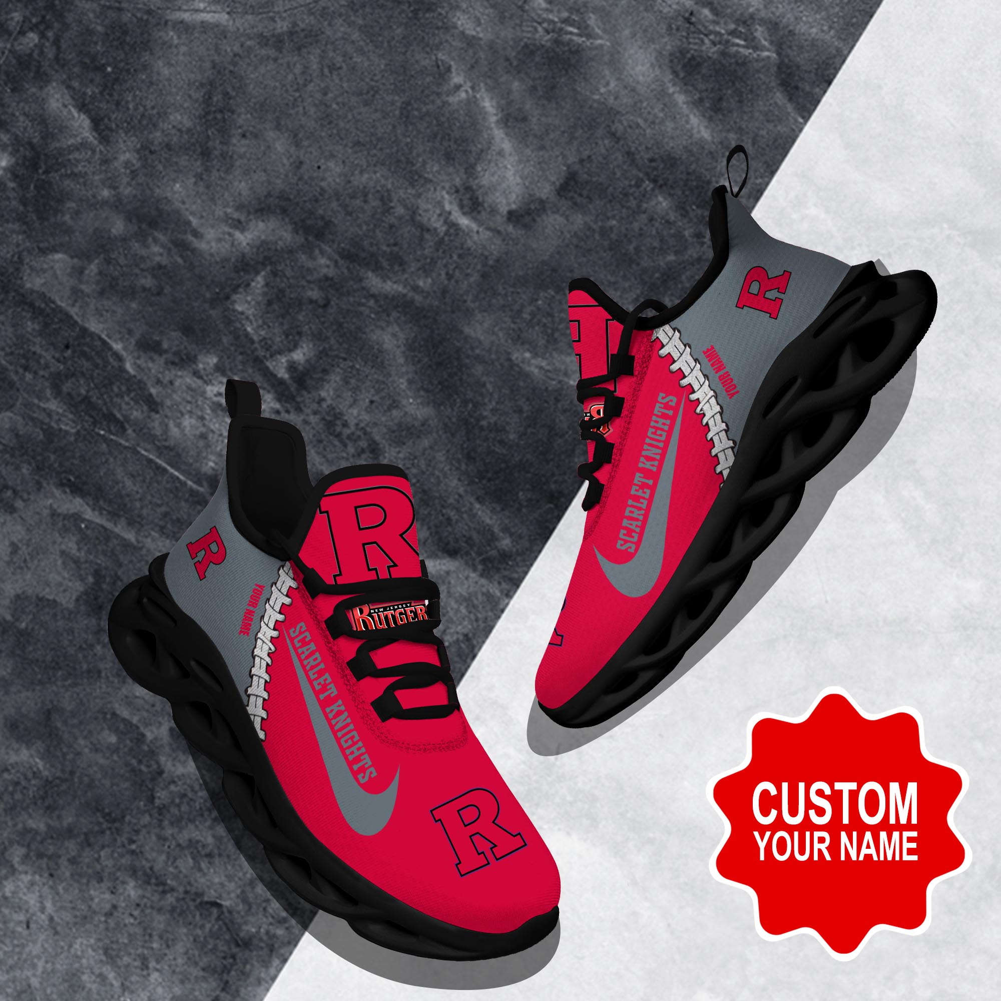 Rutgers Scarlet Knights Clunky shoes Custom 58828
