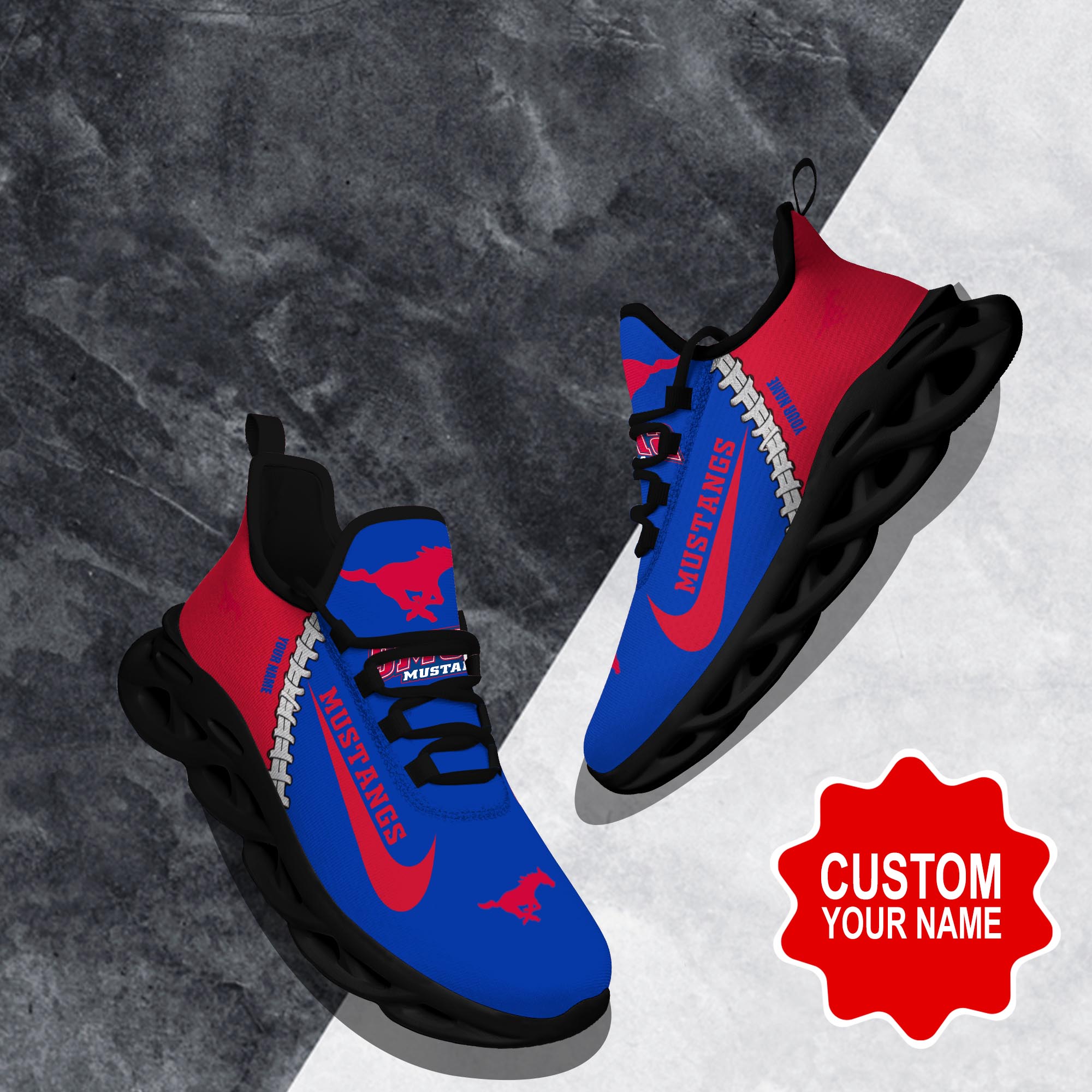 SMU Mustangs Clunky shoes Custom 58828