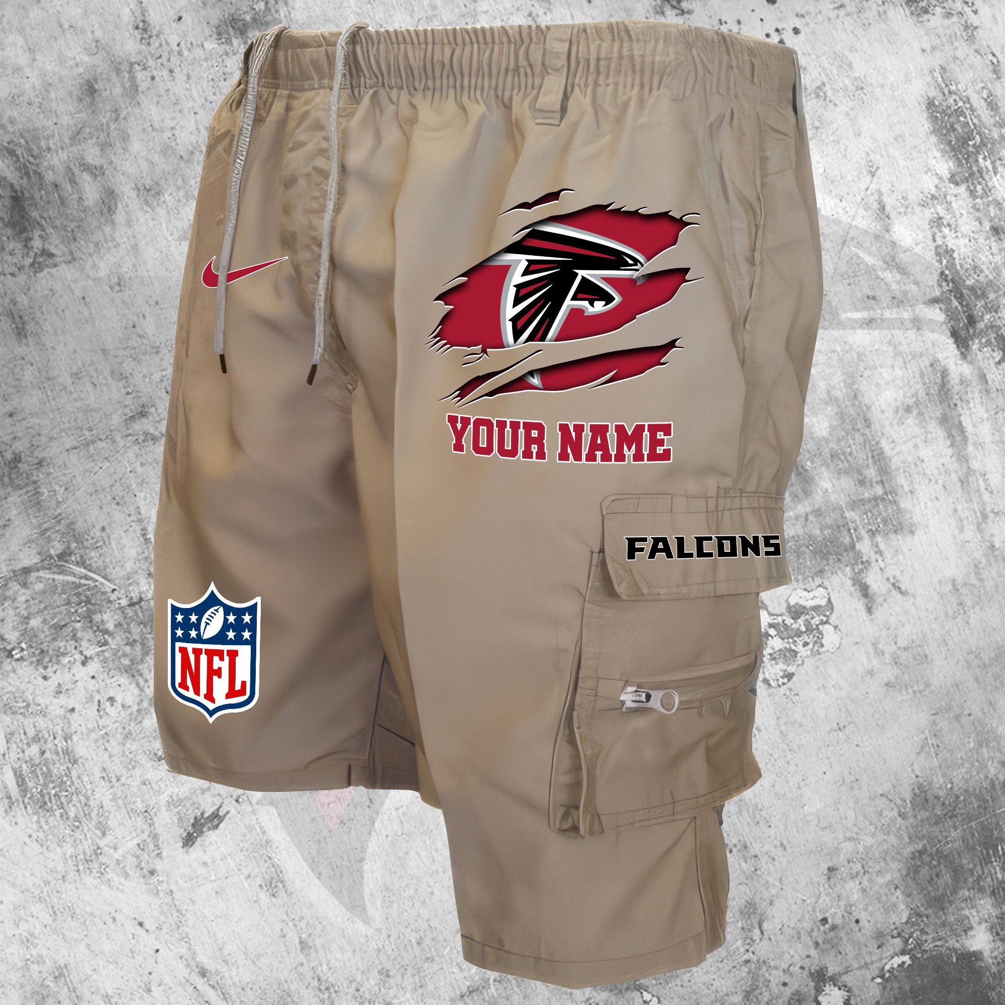 Atlanta Falcons Man Shorts Custom Your Name, Sport Man Shorts, Gifts For Football Lovers EHIVM-59293