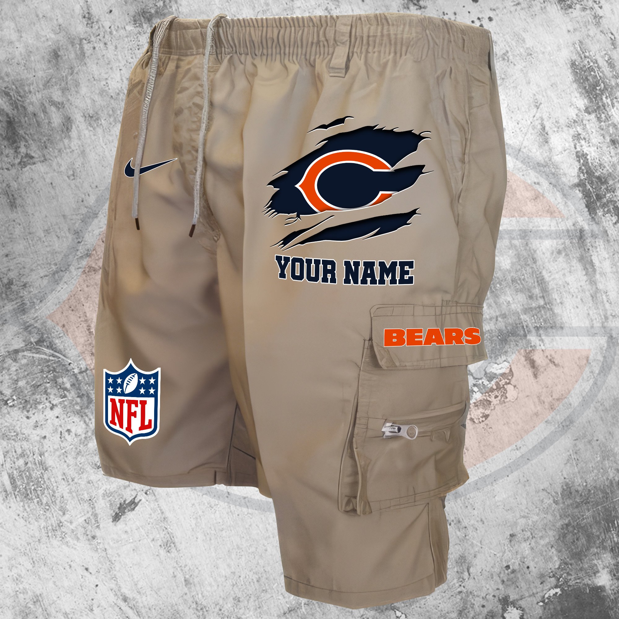 Chicago Bears Man Shorts Custom Your Name, Sport Man Shorts, Gifts For Football Lovers EHIVM-59293