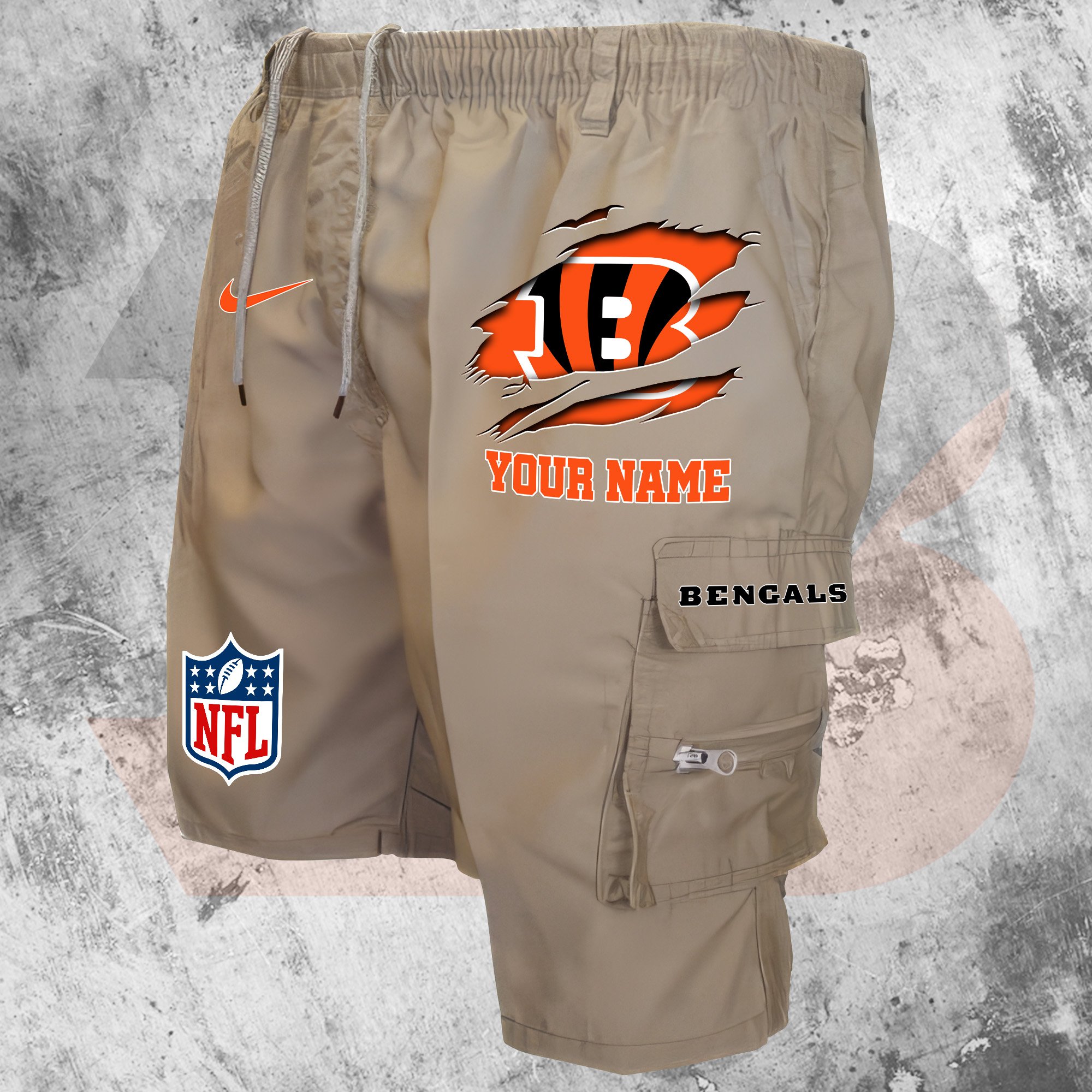 Cincinnati Bengals Man Shorts Custom Your Name, Sport Man Shorts, Gifts For Football Lovers EHIVM-59293