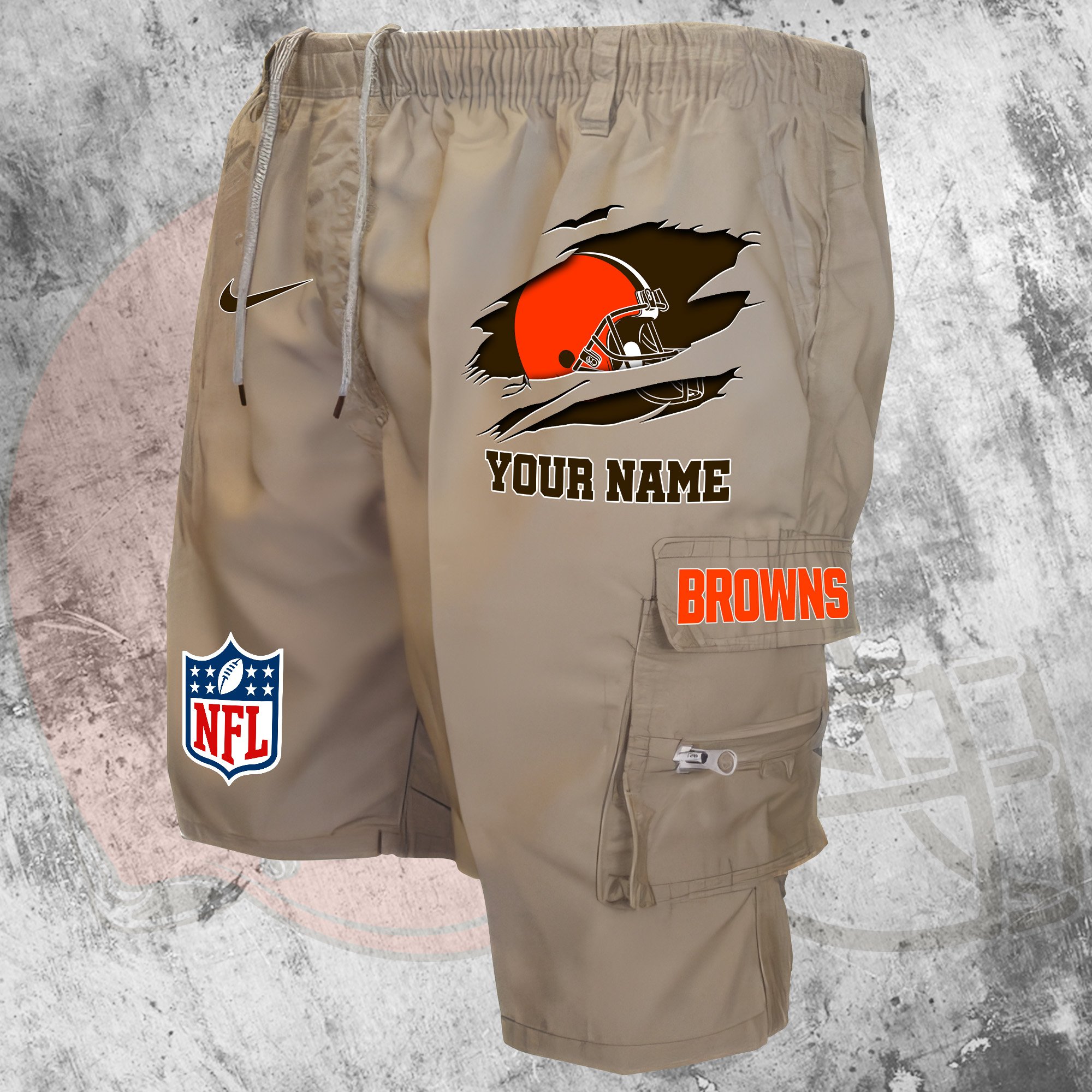 Cleveland Browns Man Shorts Custom Your Name, Sport Man Shorts, Gifts For Football Lovers EHIVM-59293