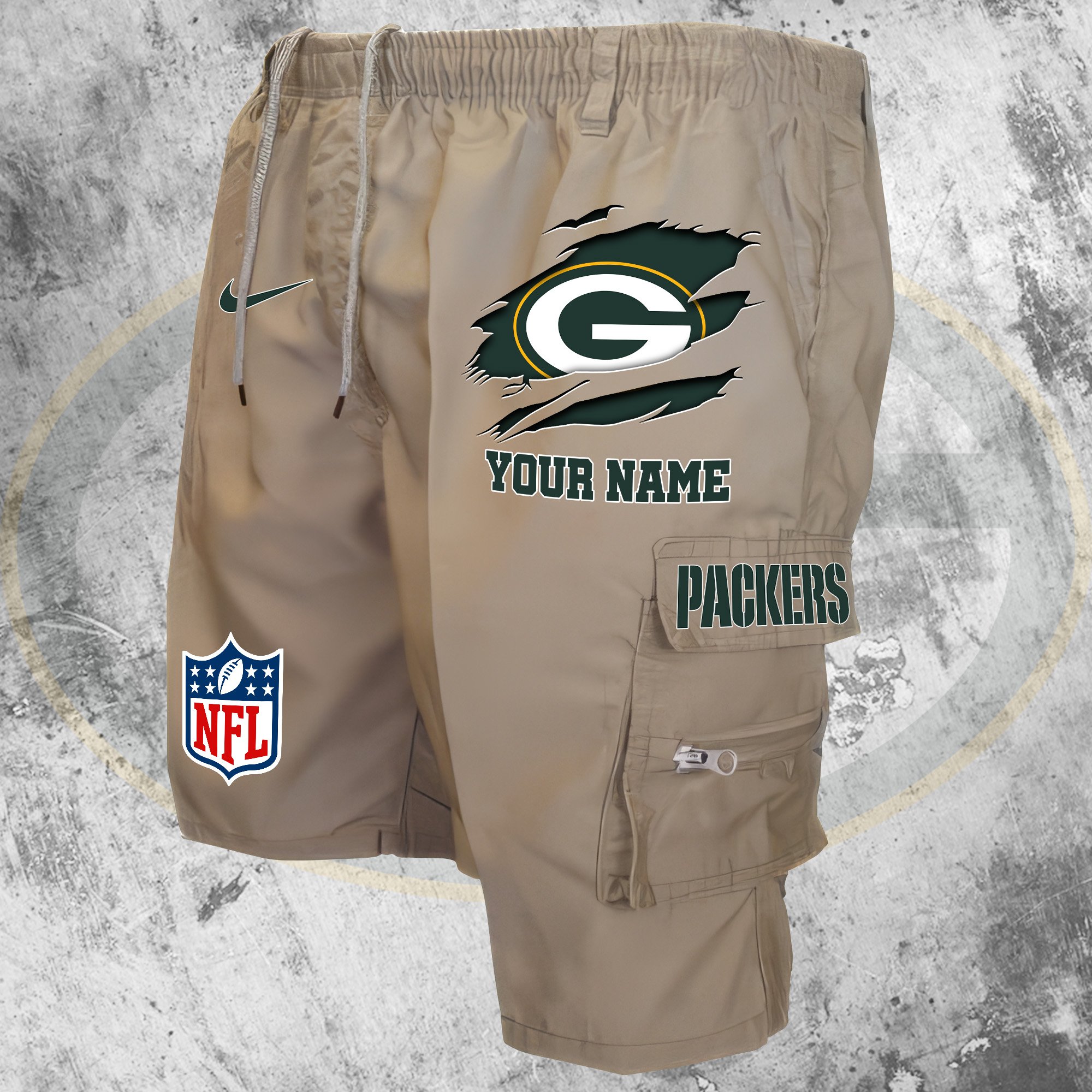 Green Bay Packers Man Shorts Custom Your Name, Sport Man Shorts, Gifts For Football Lovers EHIVM-59293