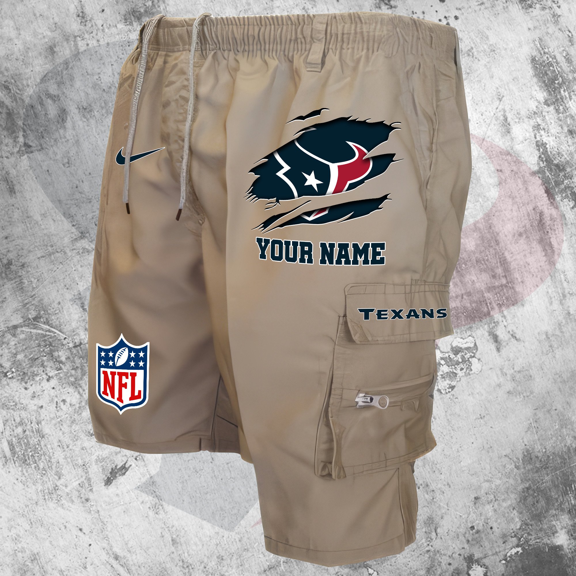 Houston Texans Man Shorts Custom Your Name, Sport Man Shorts, Gifts For Football Lovers EHIVM-59293