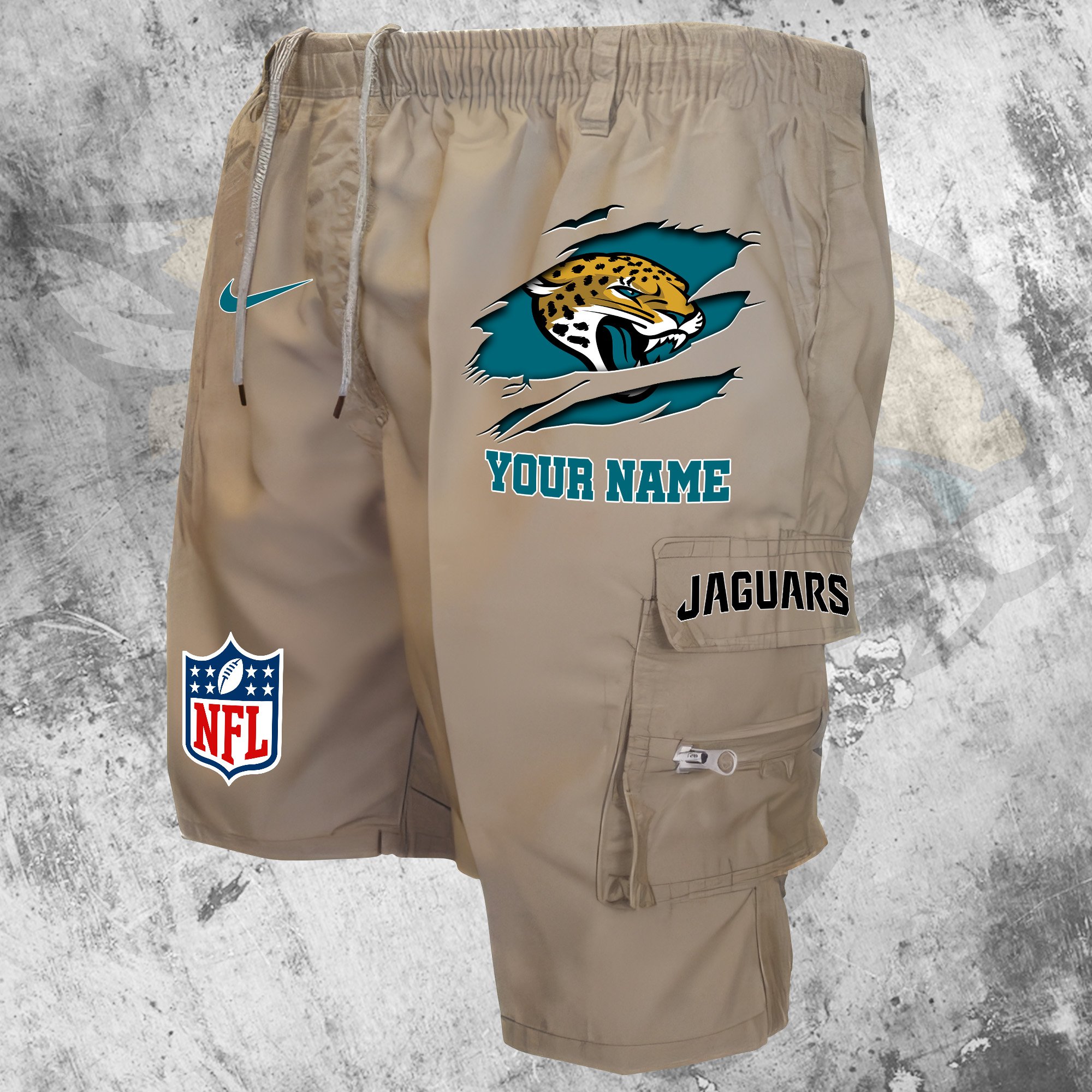 Jacksonville Jaguars Man Shorts Custom Your Name, Sport Man Shorts, Gifts For Football Lovers EHIVM-59293