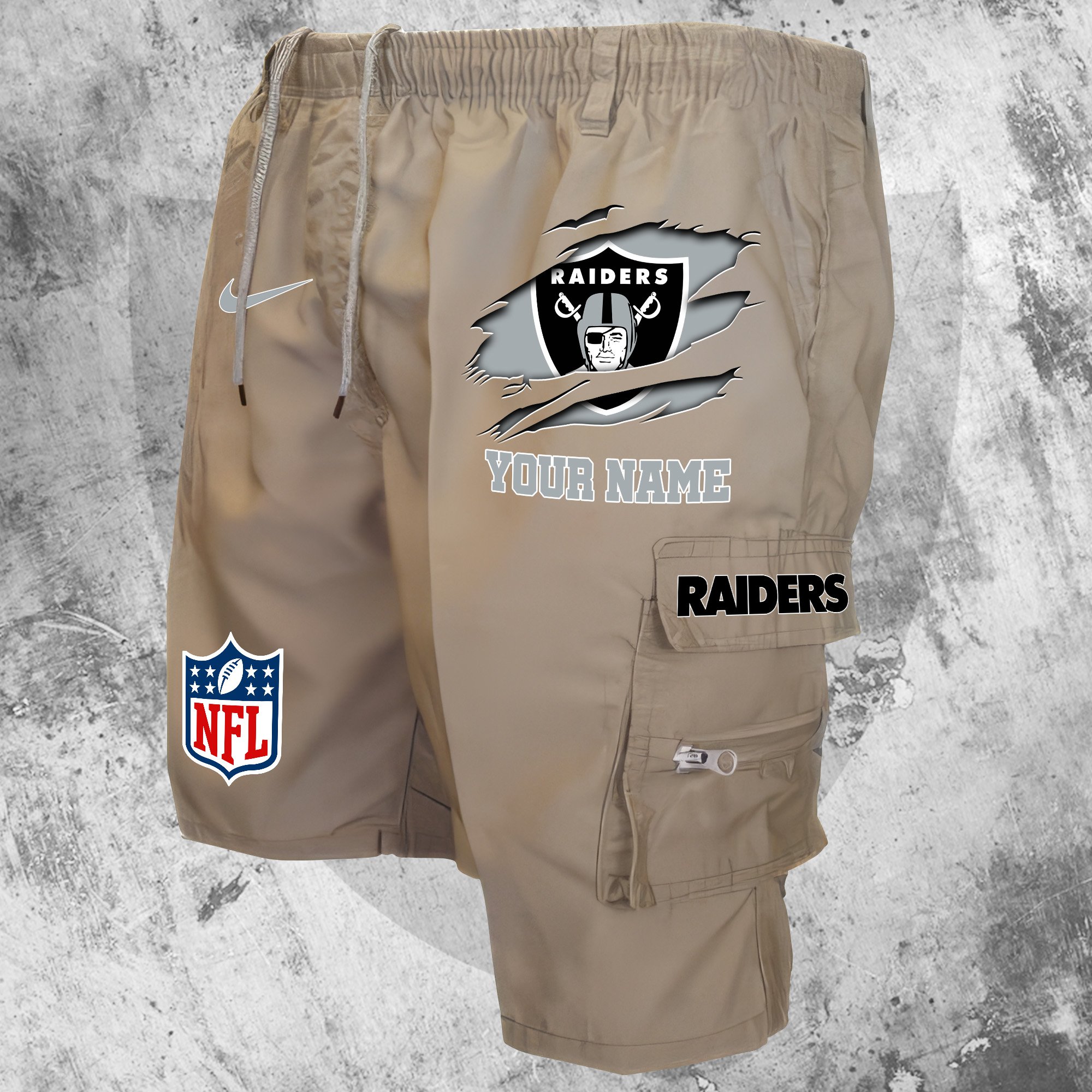 Las Vegas Raiders Man Shorts Custom Your Name, Sport Man Shorts, Gifts For Football Lovers EHIVM-59293