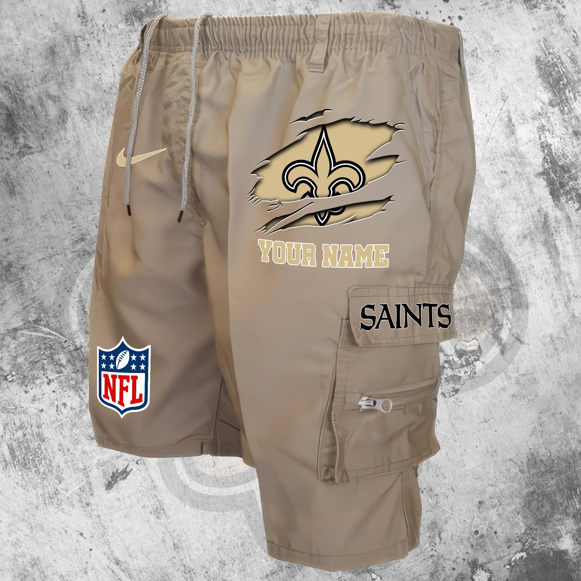 New Orleans Saints Man Shorts Custom Your Name, Sport Man Shorts, Gifts For Football Lovers EHIVM-59293