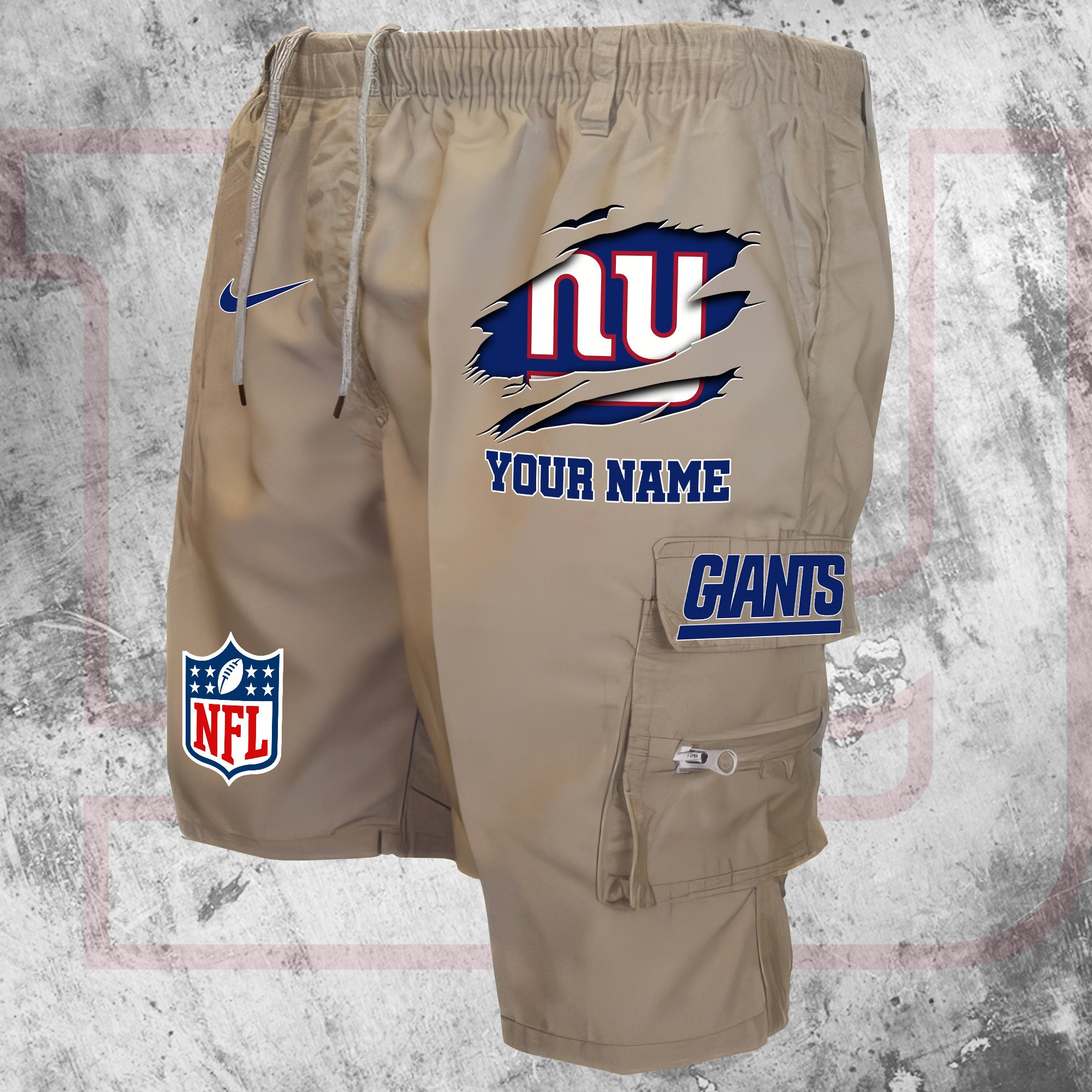 New York Giants Man Shorts Custom Your Name, Sport Man Shorts, Gifts For Football Lovers EHIVM-59293