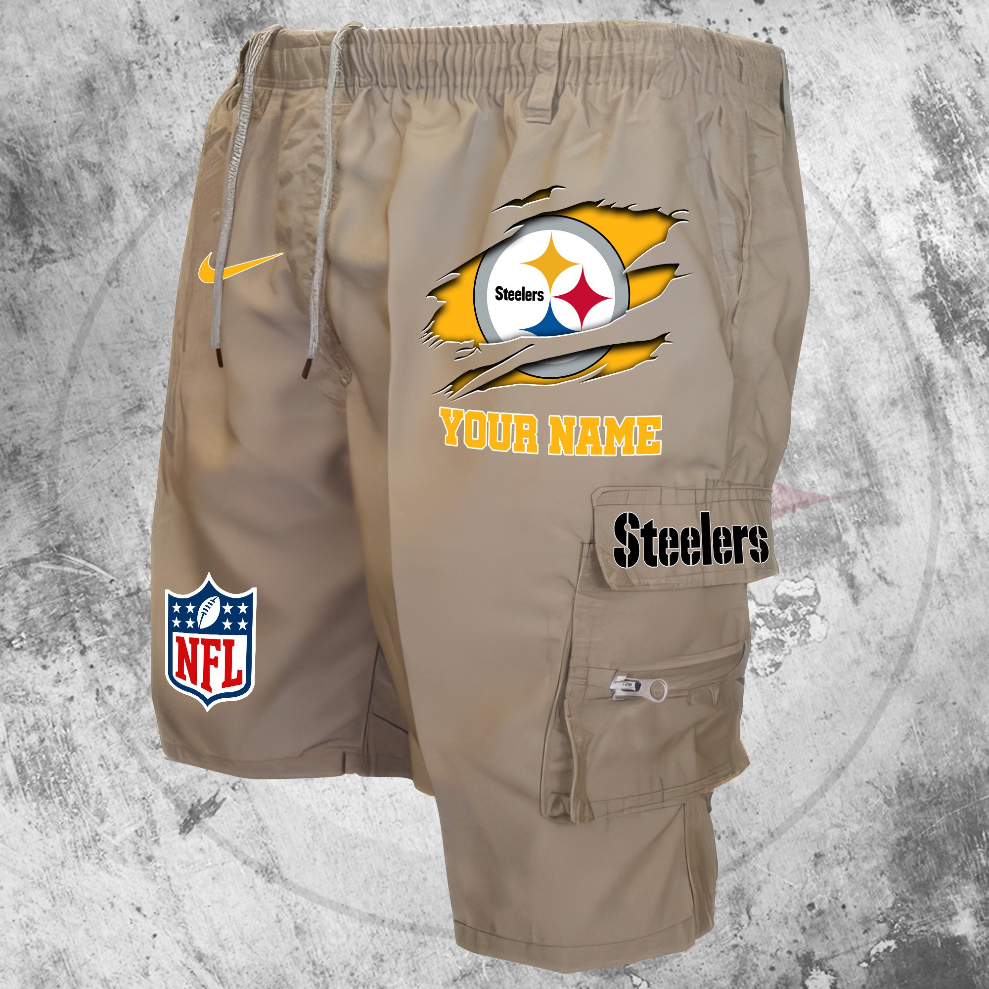 Pittsburgh Steelers Man Shorts Custom Your Name, Sport Man Shorts, Gifts For Football Lovers EHIVM-59293