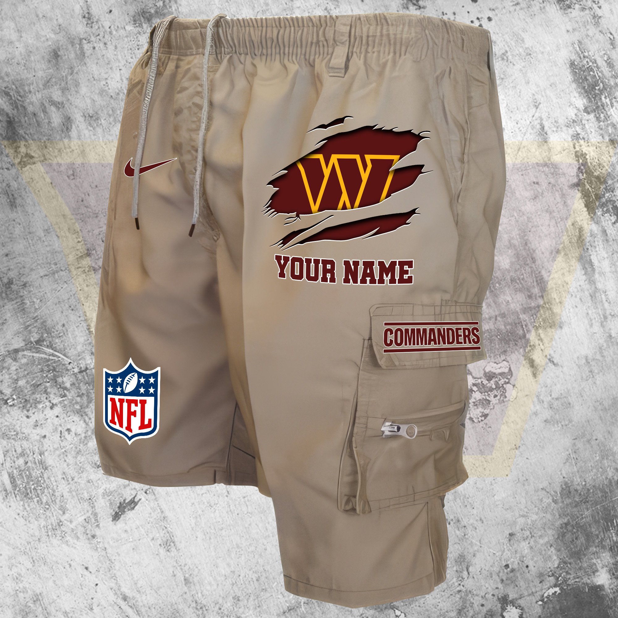 Washington Commanders Man Shorts Custom Your Name, Sport Man Shorts, Gifts For Football Lovers EHIVM-59293