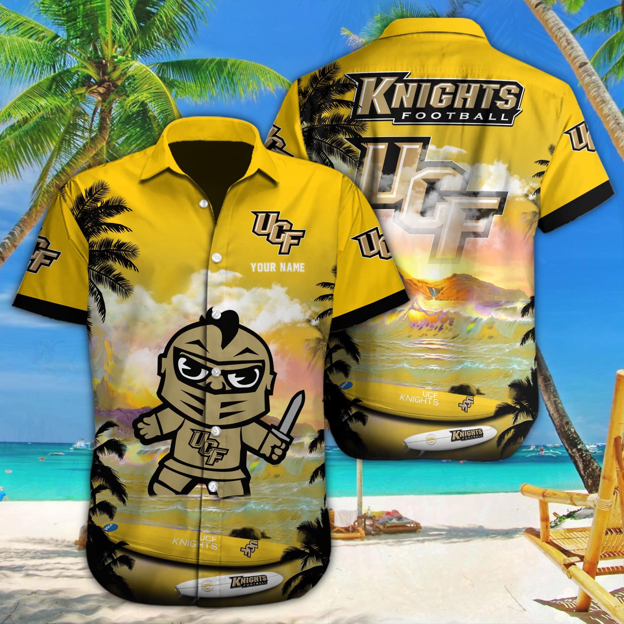 UCF Knights Custom Hawaii Shirt M-34350