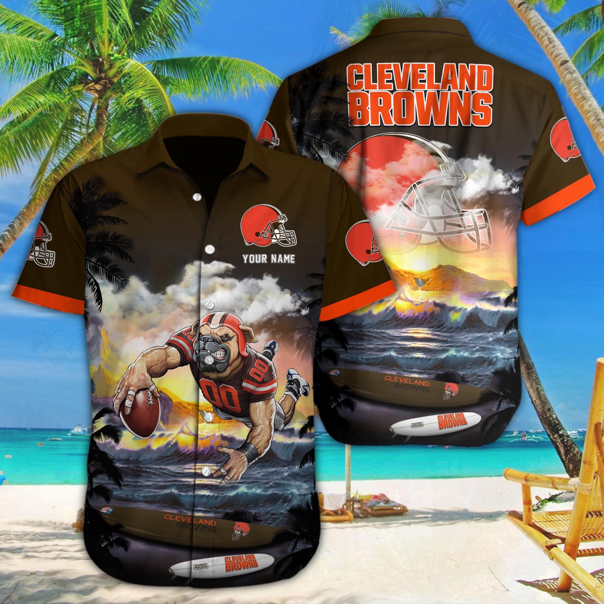 Cleveland Browns Custom Hawaii Shirt M-34350