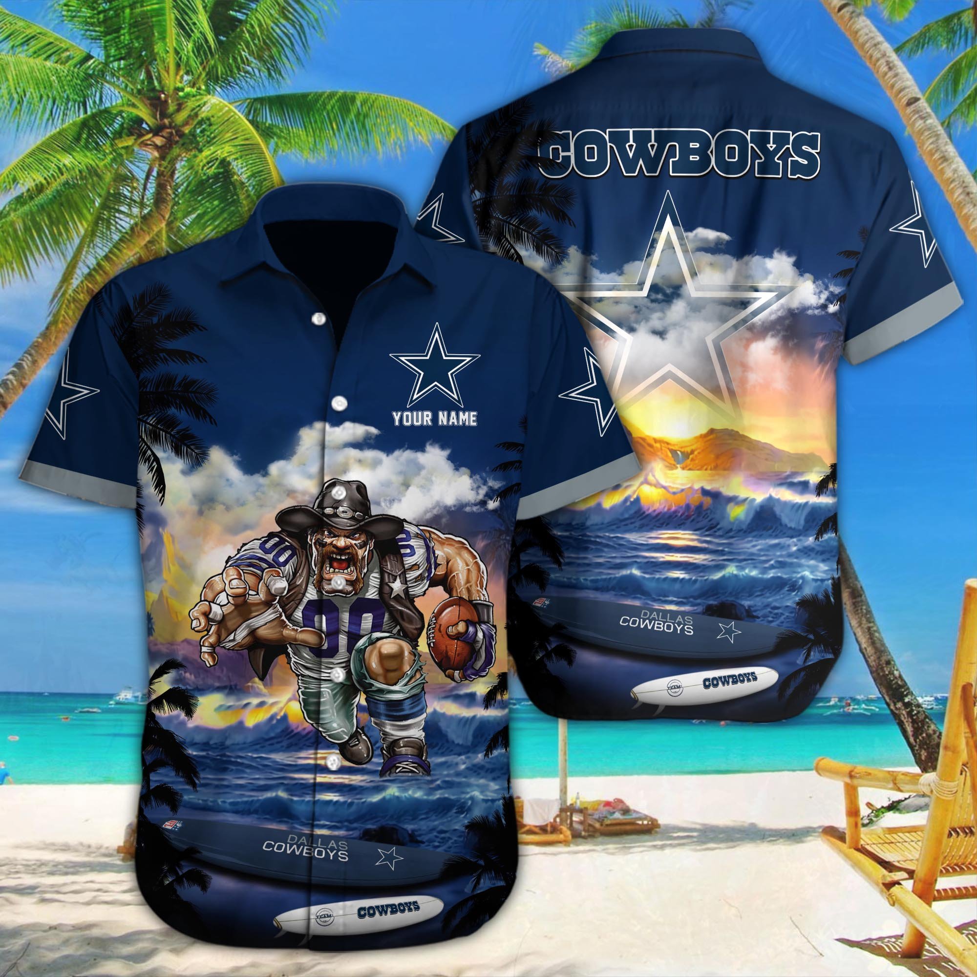 Dallas Cowboys Custom Hawaii Shirt M-34350