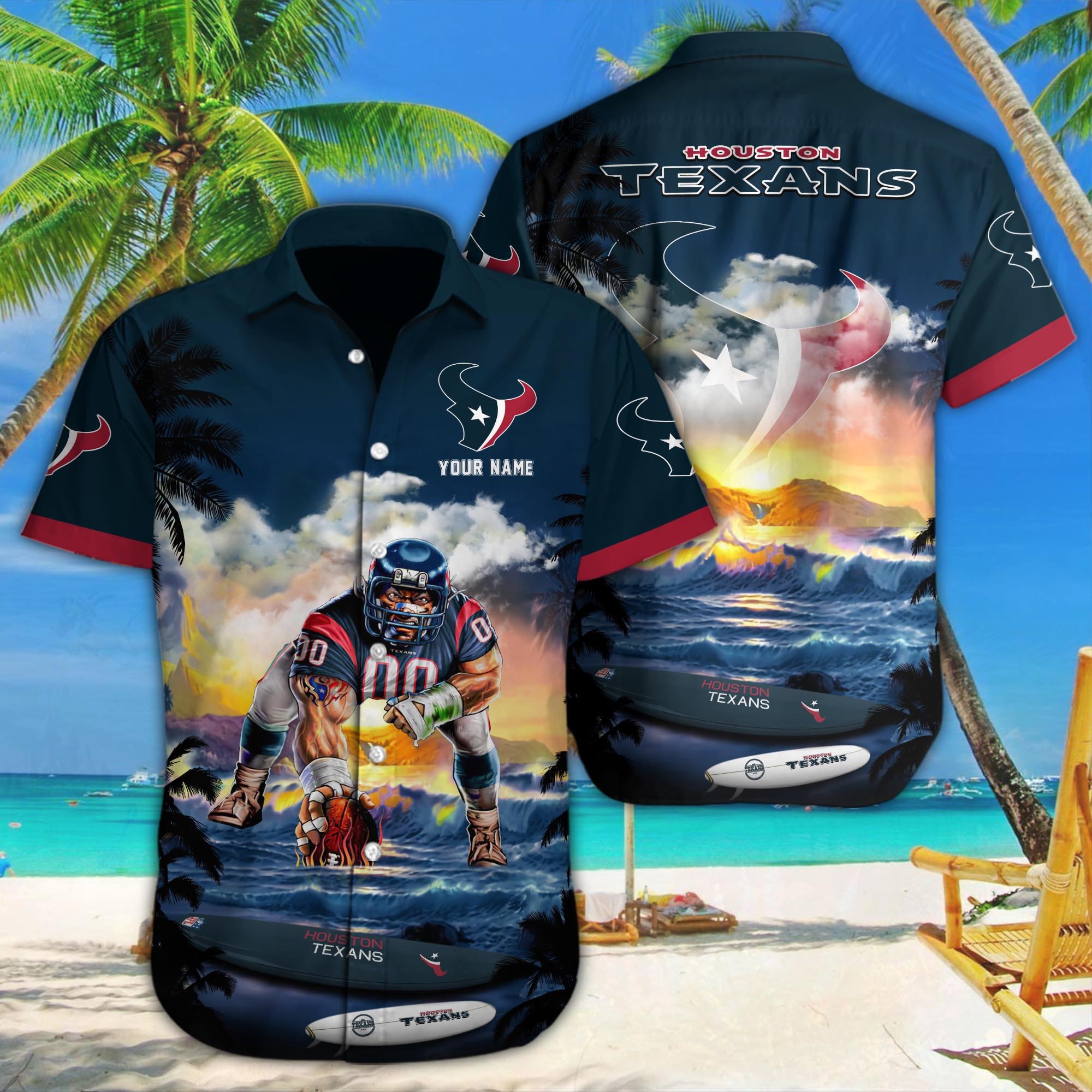 Houston Texans Custom Hawaii Shirt M-34350