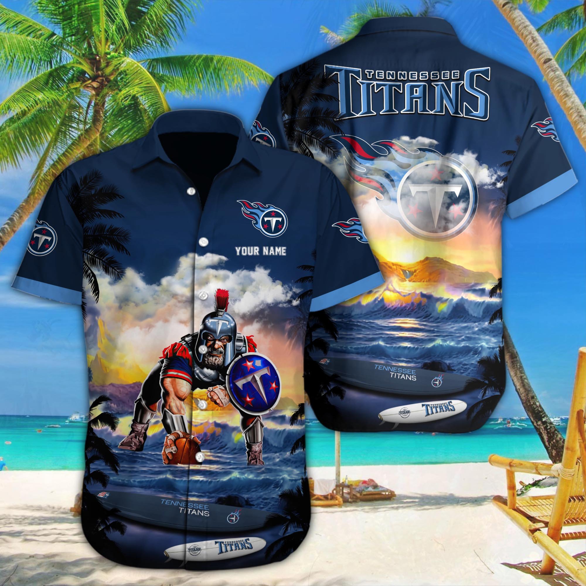 Tennessee Titans Custom Hawaii Shirt M-34350