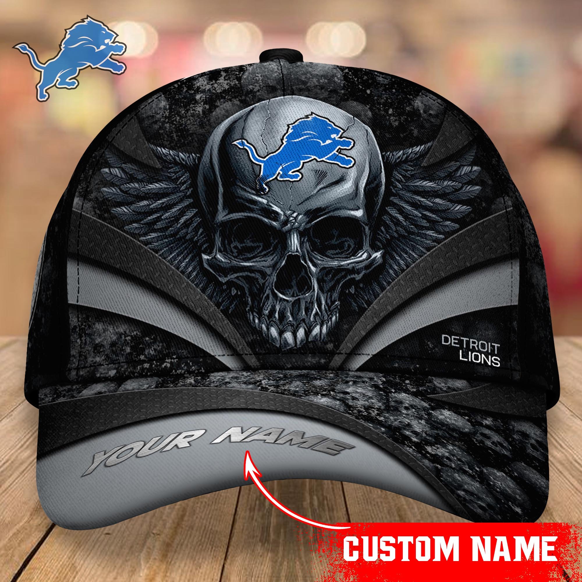 Detroit Lions CAP Custom T-34383