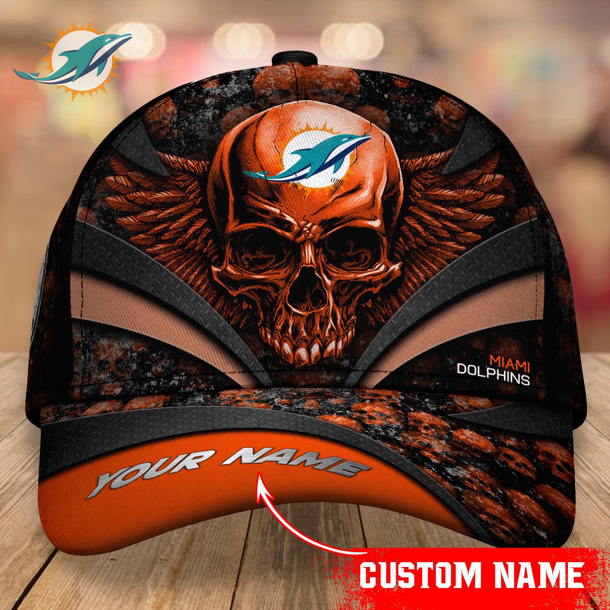 Miami Dolphins CAP Custom T-34383