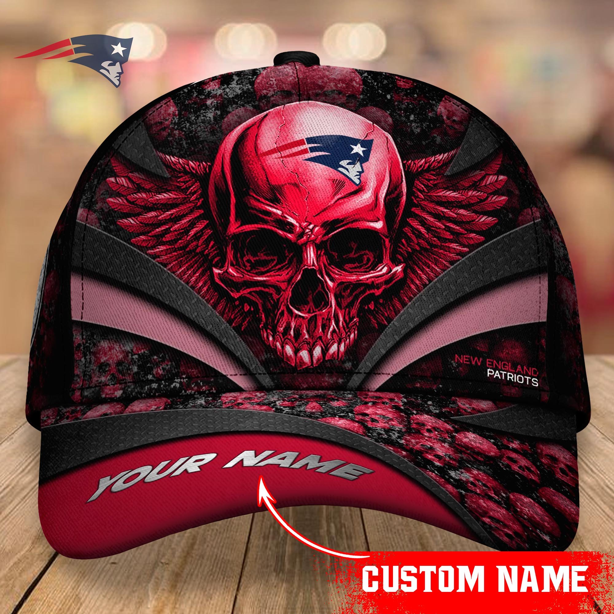 New England Patriots CAP Custom T-34383