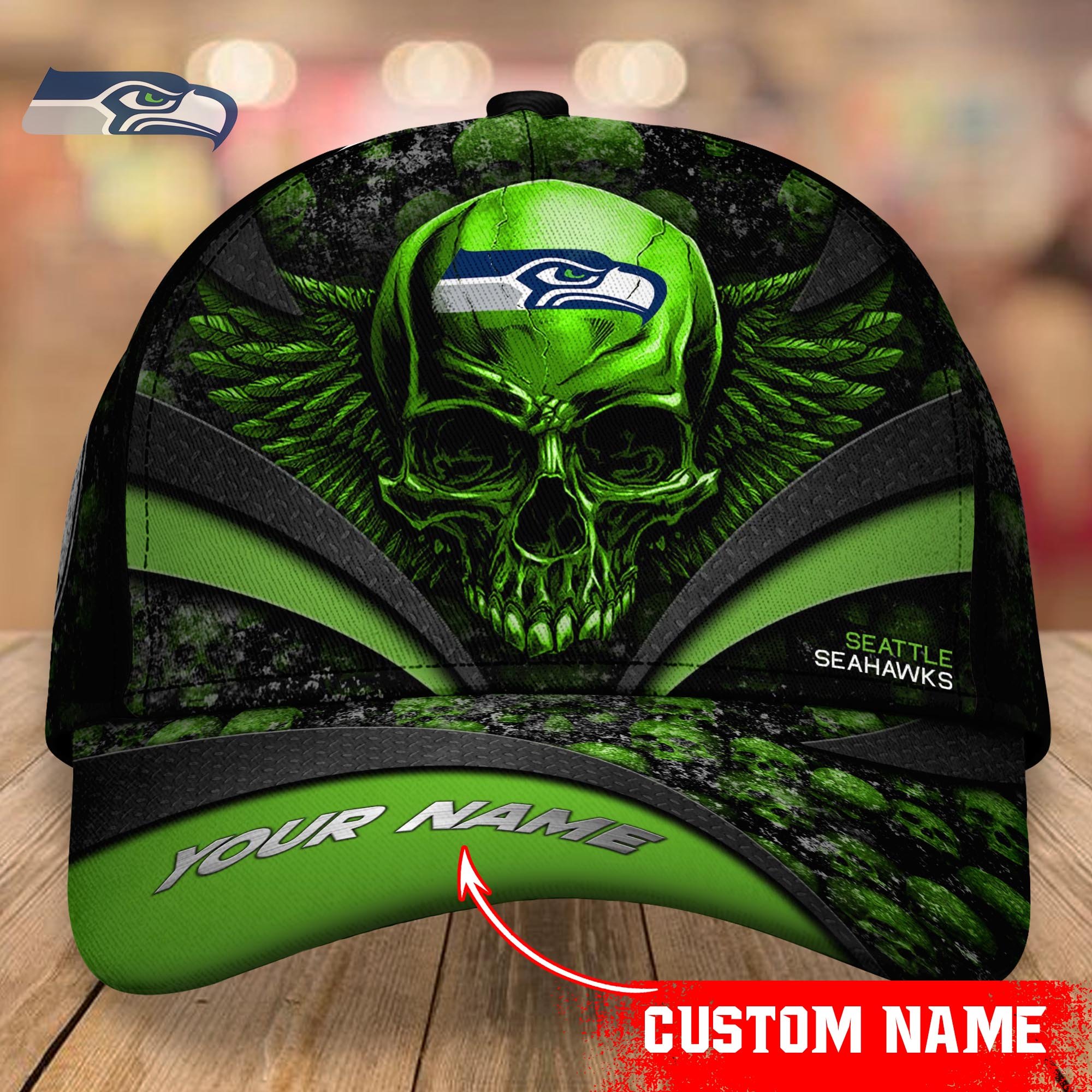 Seattle Seahawks CAP Custom T-34383