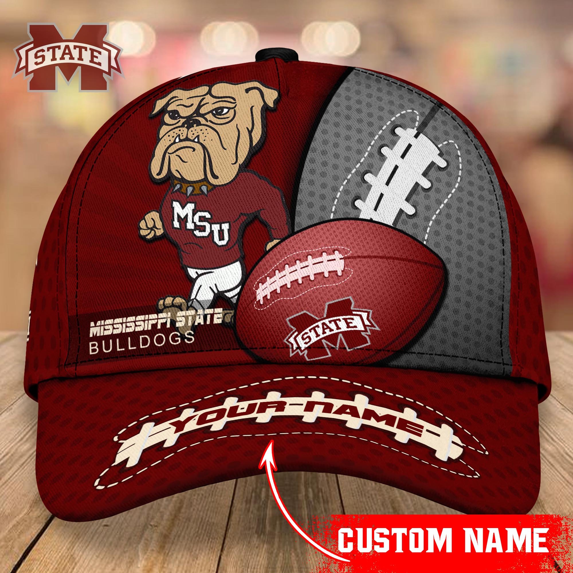 Mississippi State Bulldogs Cap Custom T-38852-38295