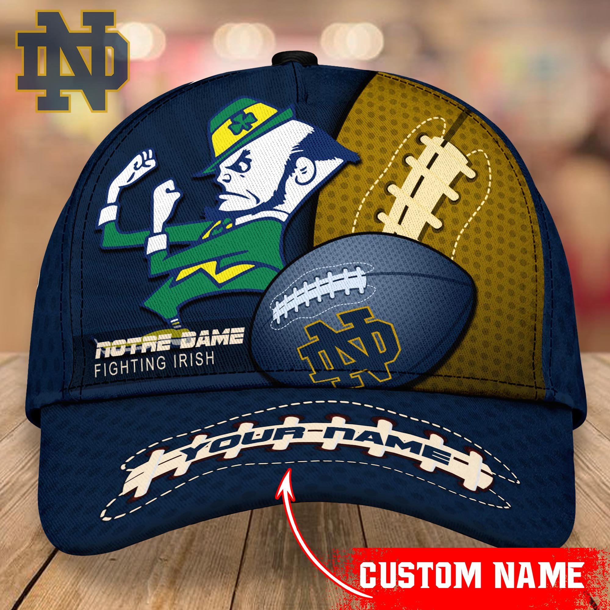 Notre Dame Fighting Irish Cap Custom T-38852-38295