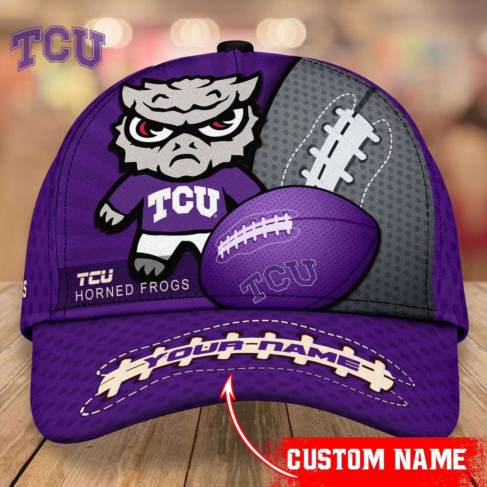 TCU Horned Frogs Cap Custom T-38852-38295