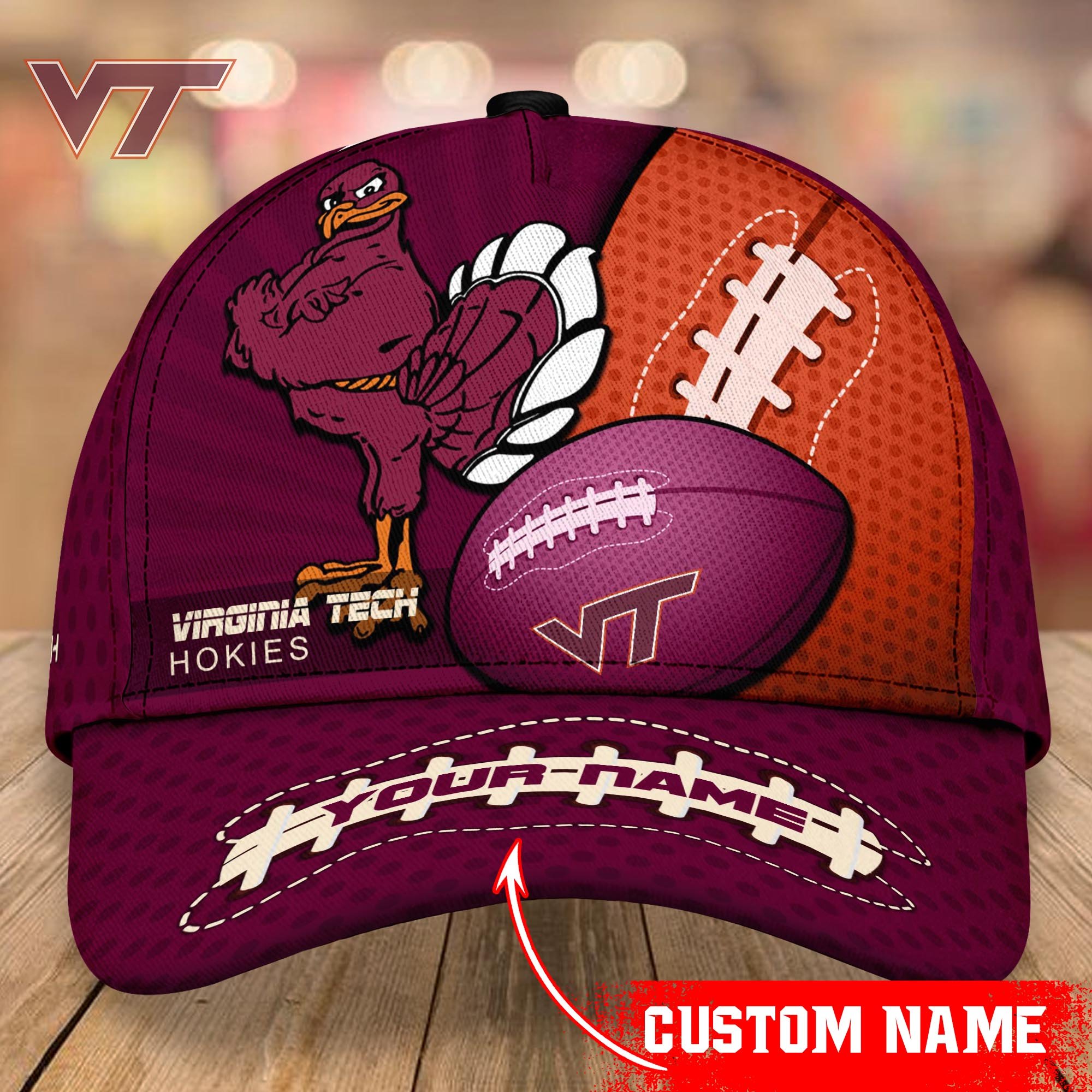 Virginia Tech Hokies Cap Custom T-38852-38295