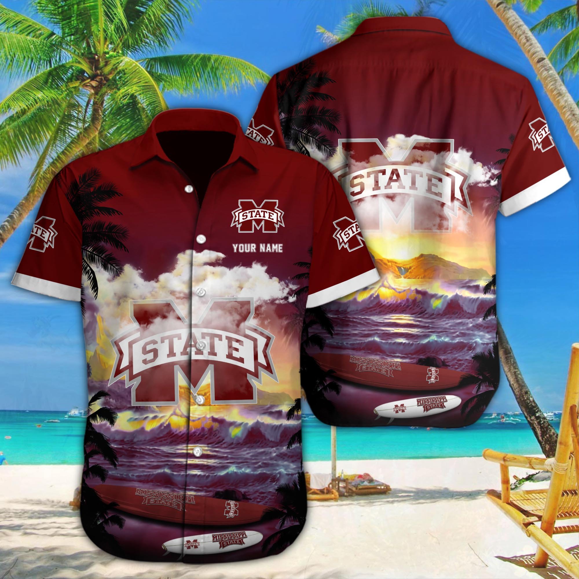 Mississippi State Bulldogs Custom Hawaii Shirt M-39588