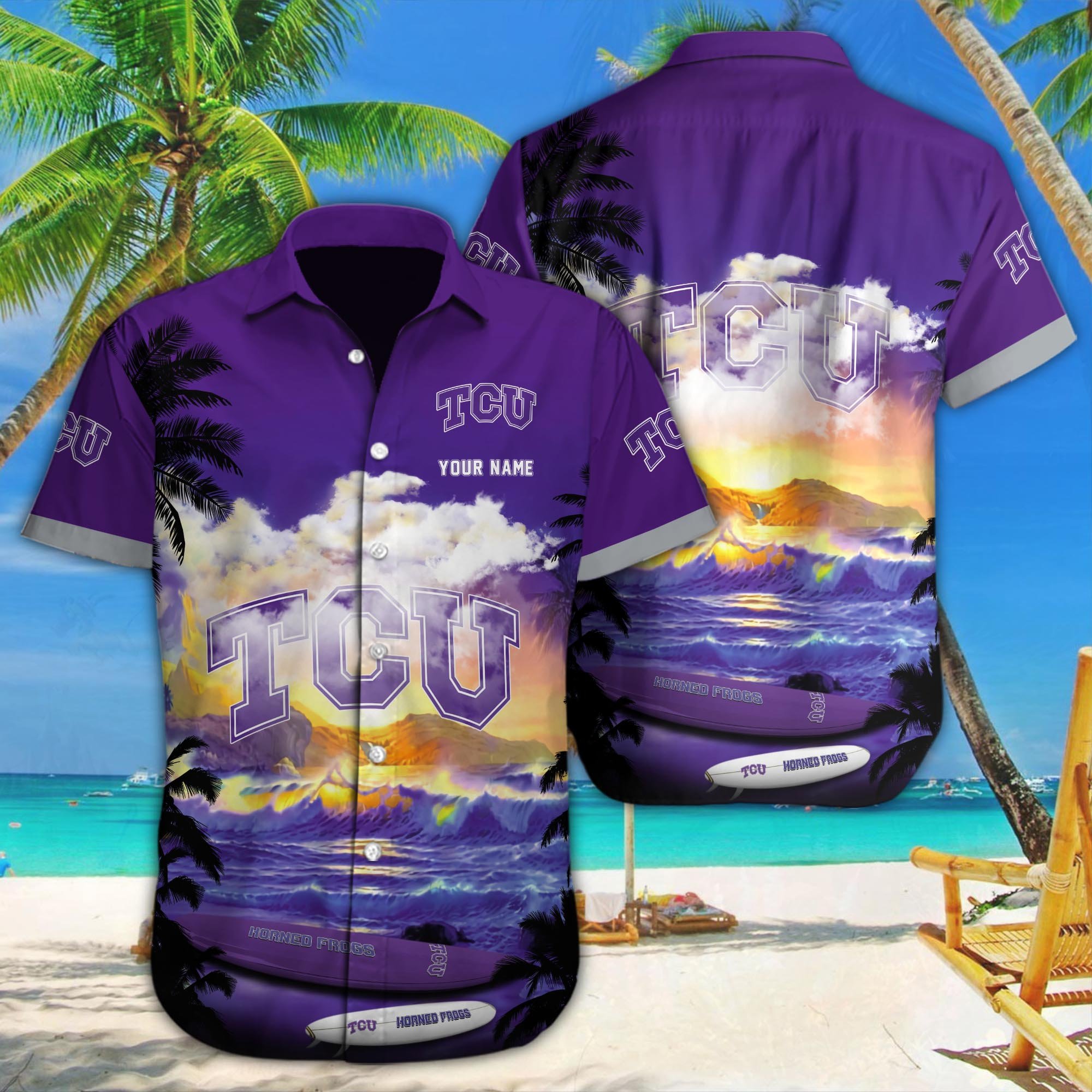 TCU Horned Frogs Custom Hawaii Shirt M-39588