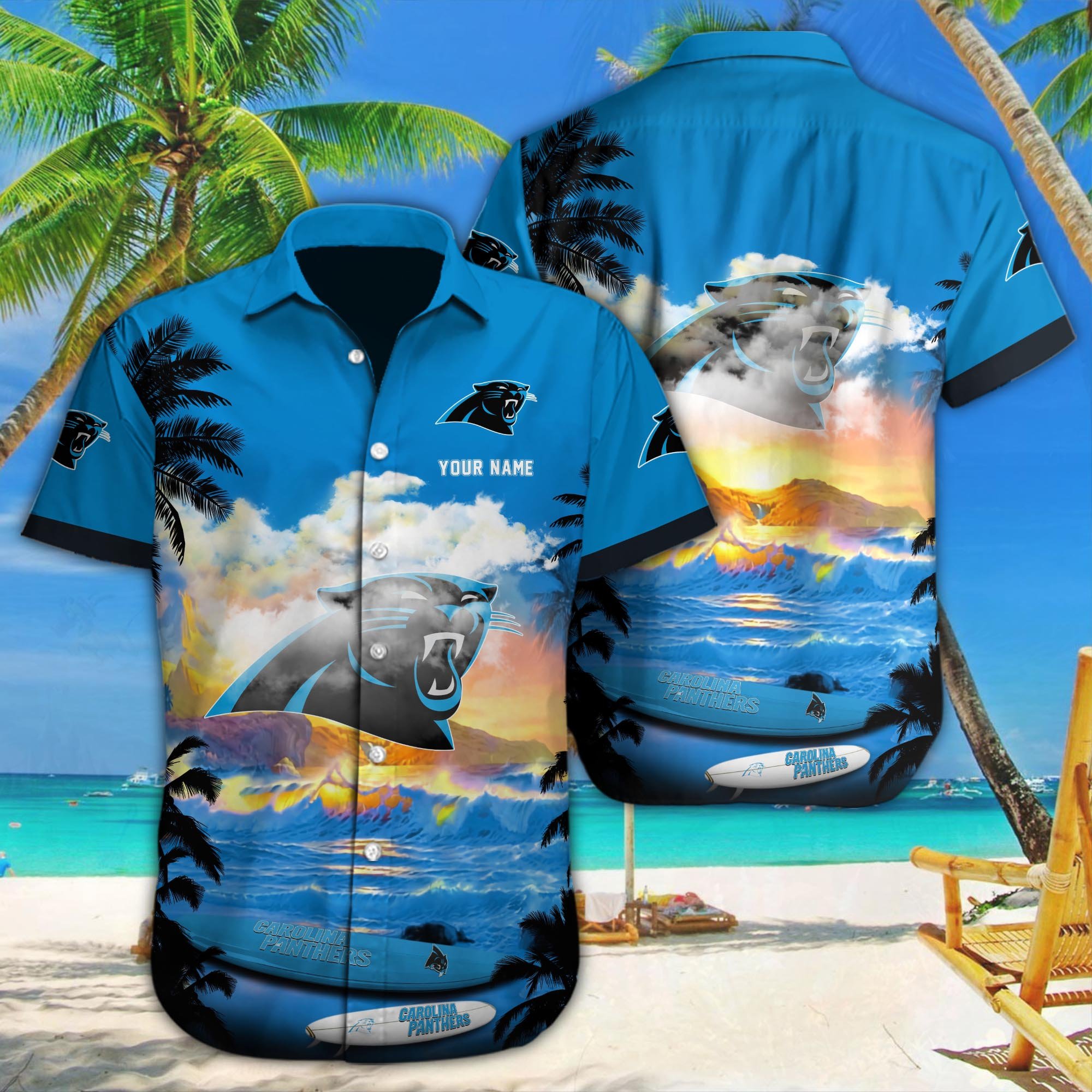 Carolina Panthers Custom Hawaii Shirt M-39588