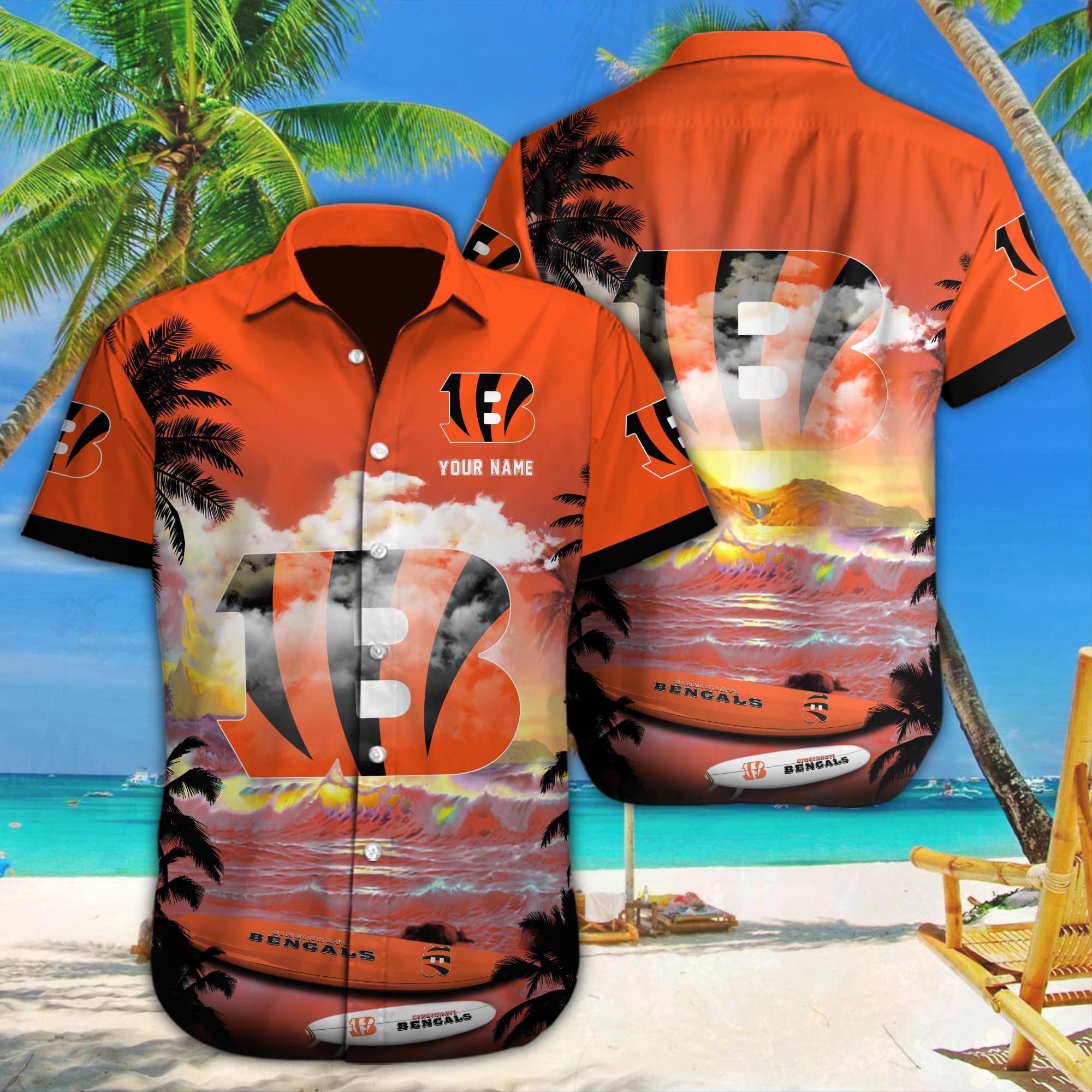 Cincinnati Bengals Custom Hawaii Shirt M-39588