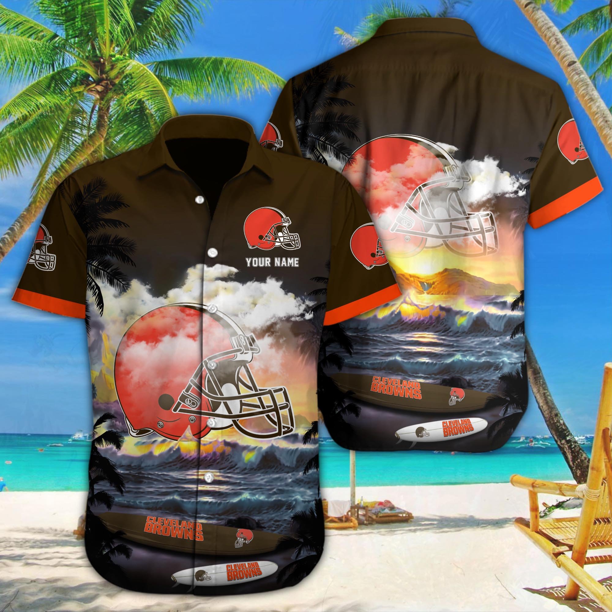 Cleveland Browns Custom Hawaii Shirt M-39588