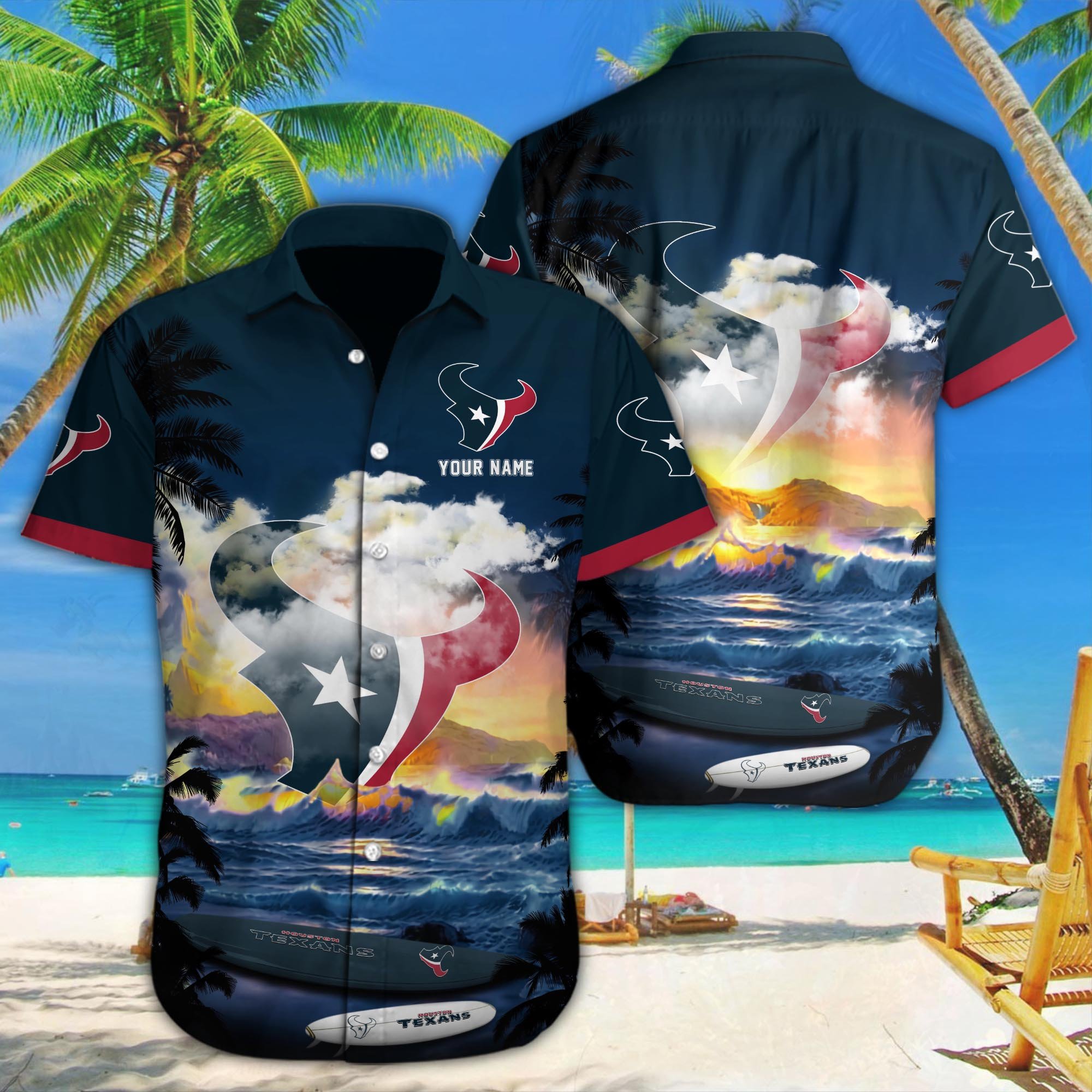 Houston Texans Custom Hawaii Shirt M-39588