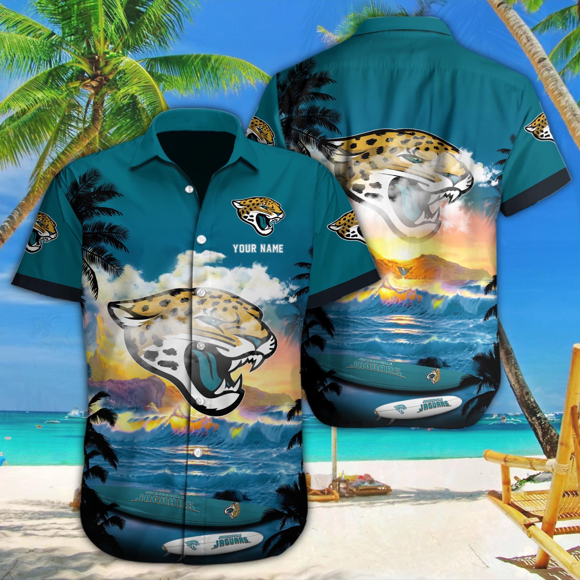 Jacksonville Jaguars Custom Hawaii Shirt M-39588