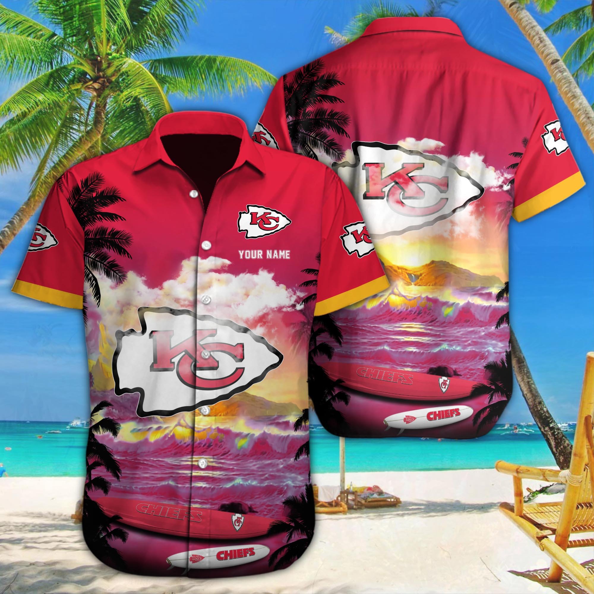 Kansas City Chiefs Custom Hawaii Shirt M-39588