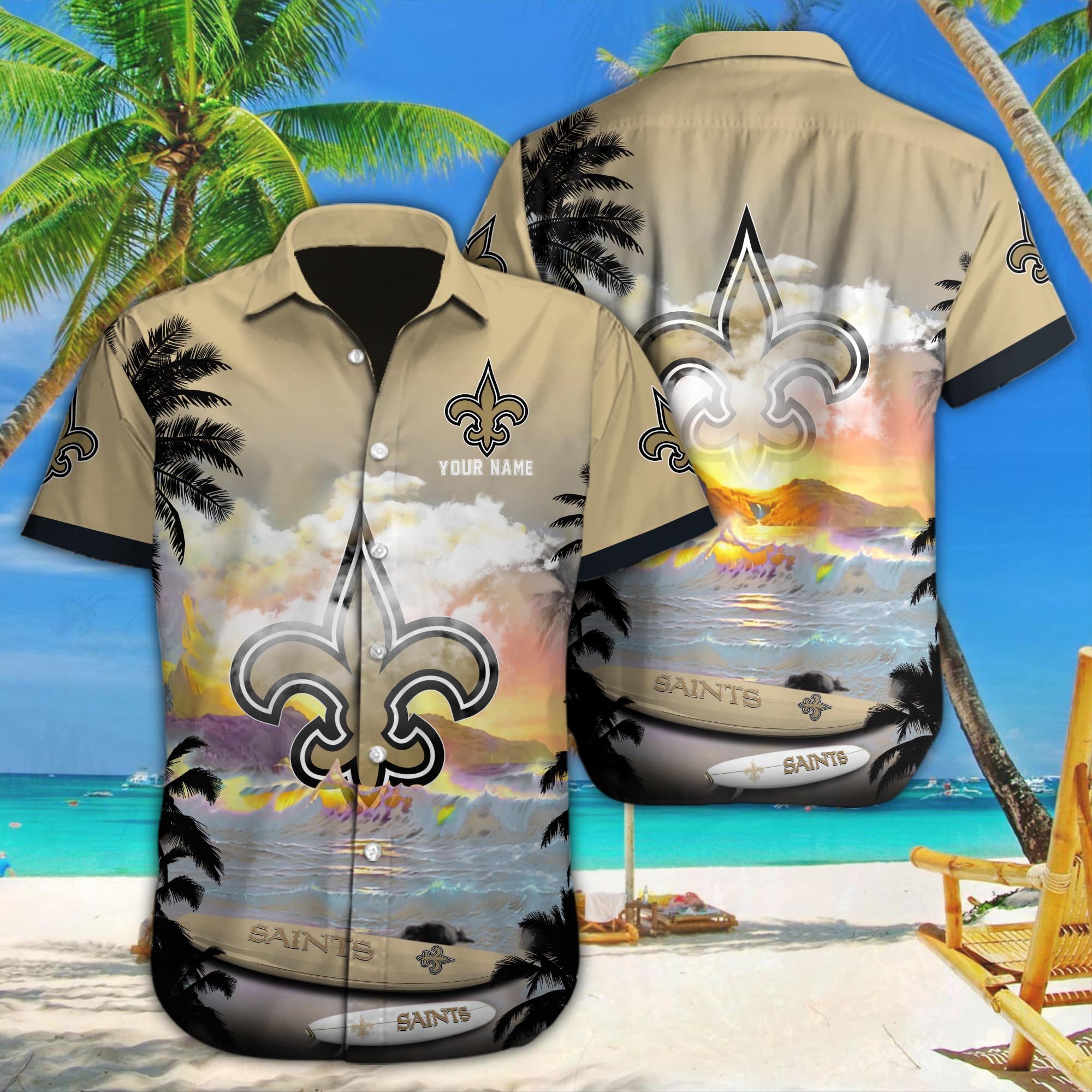 New Orleans Saints Custom Hawaii Shirt M-39588