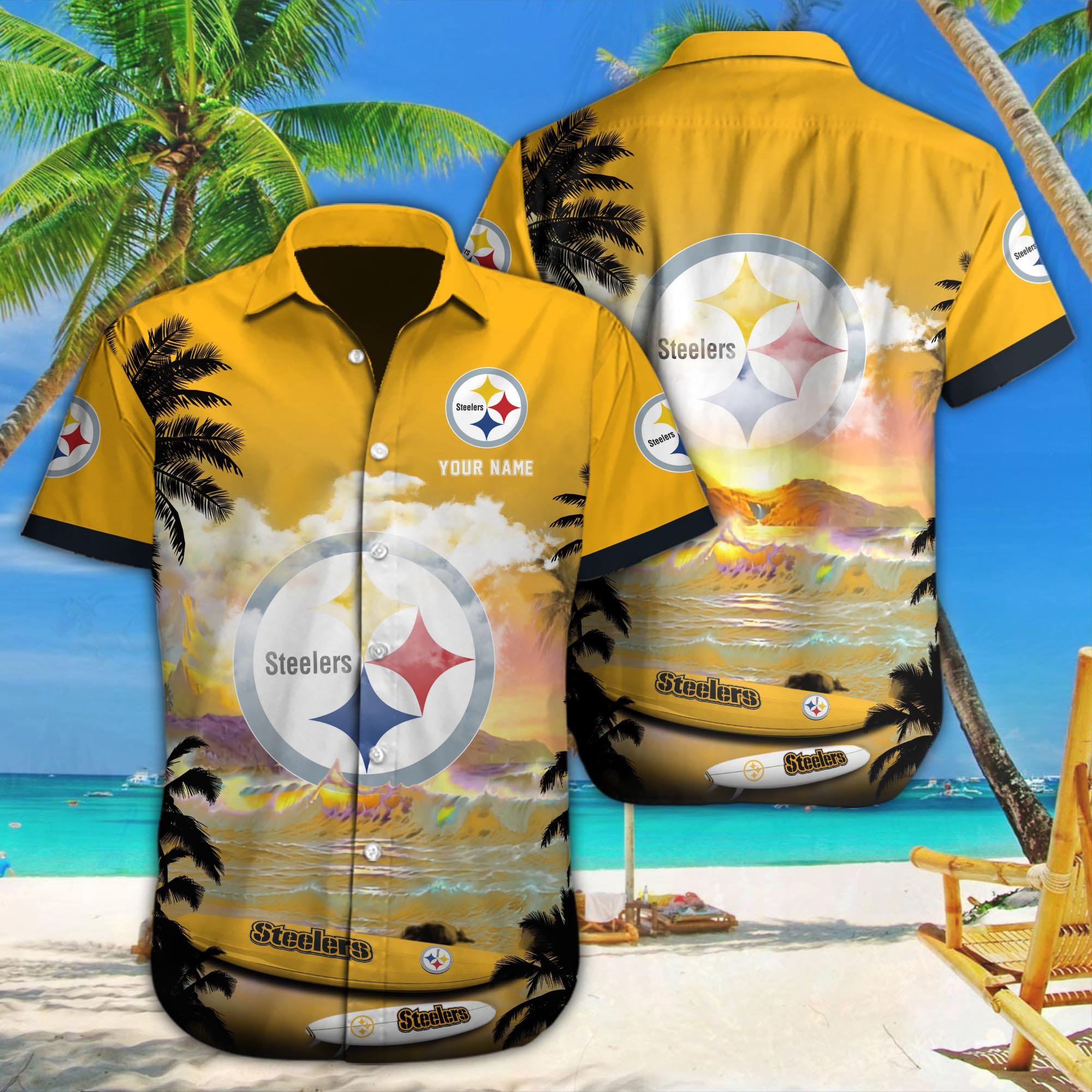 Pittsburgh Steelers Custom Hawaii Shirt M-39588