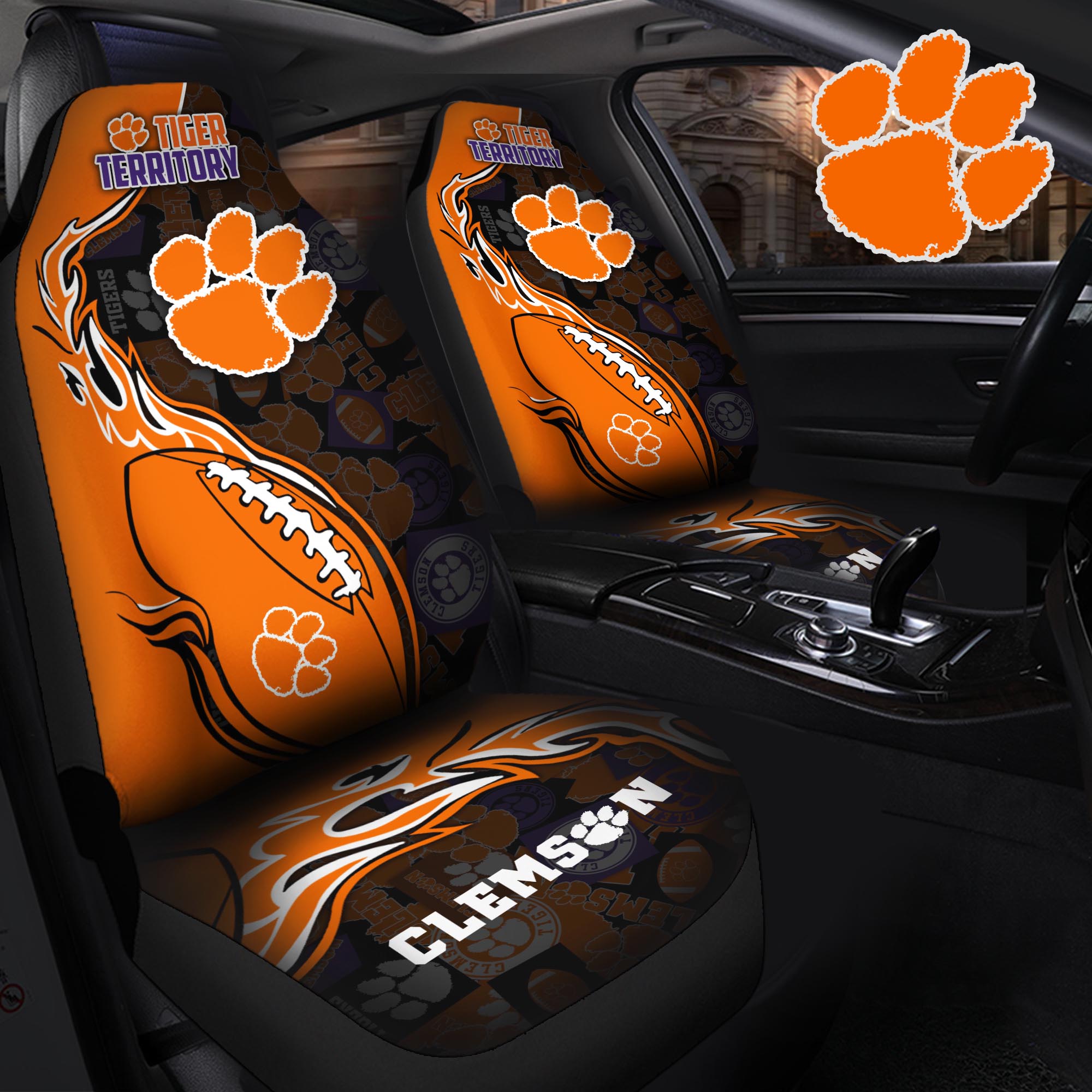 Clemson Tigers Car Seat T-40744