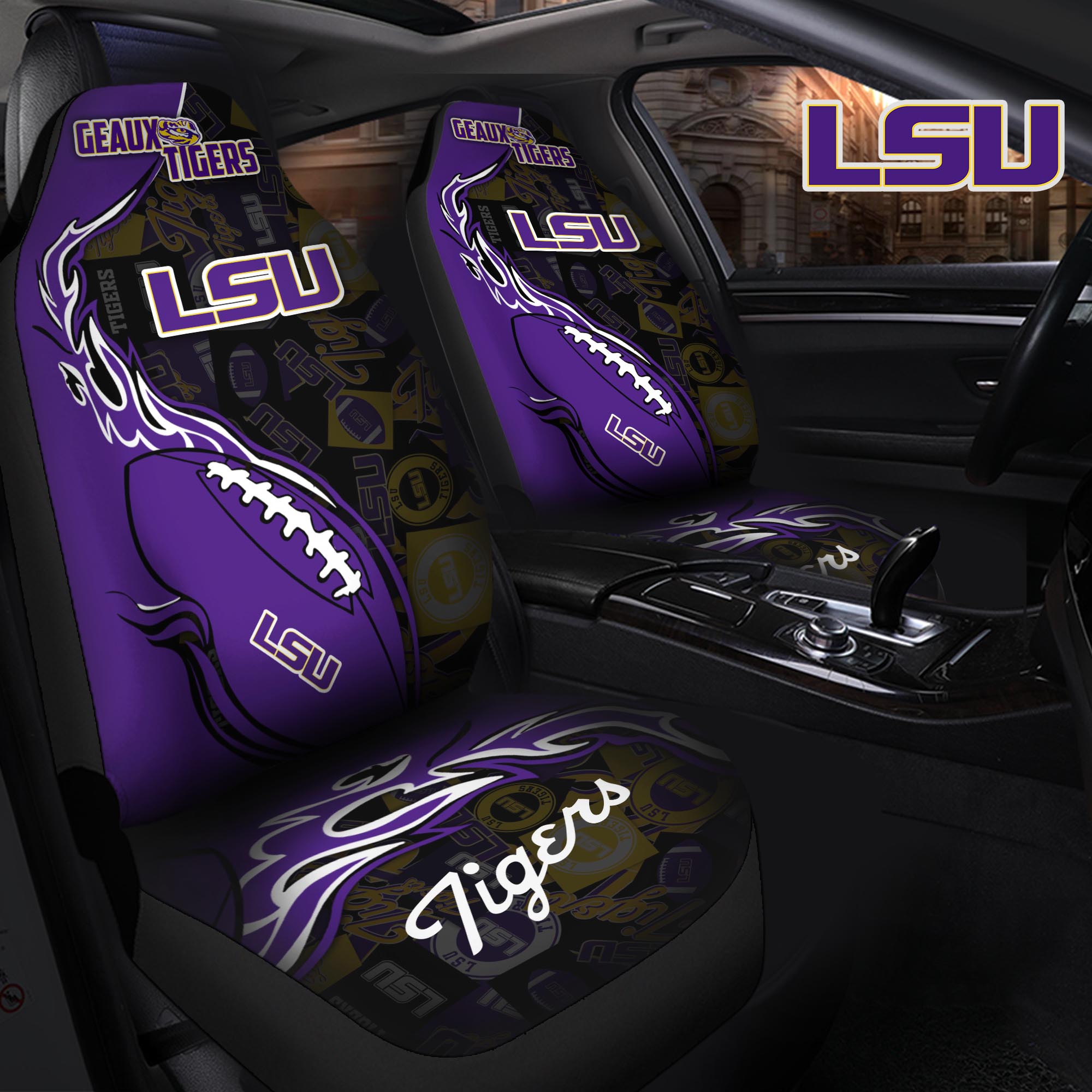LSU TIGERS Car Seat T-40744